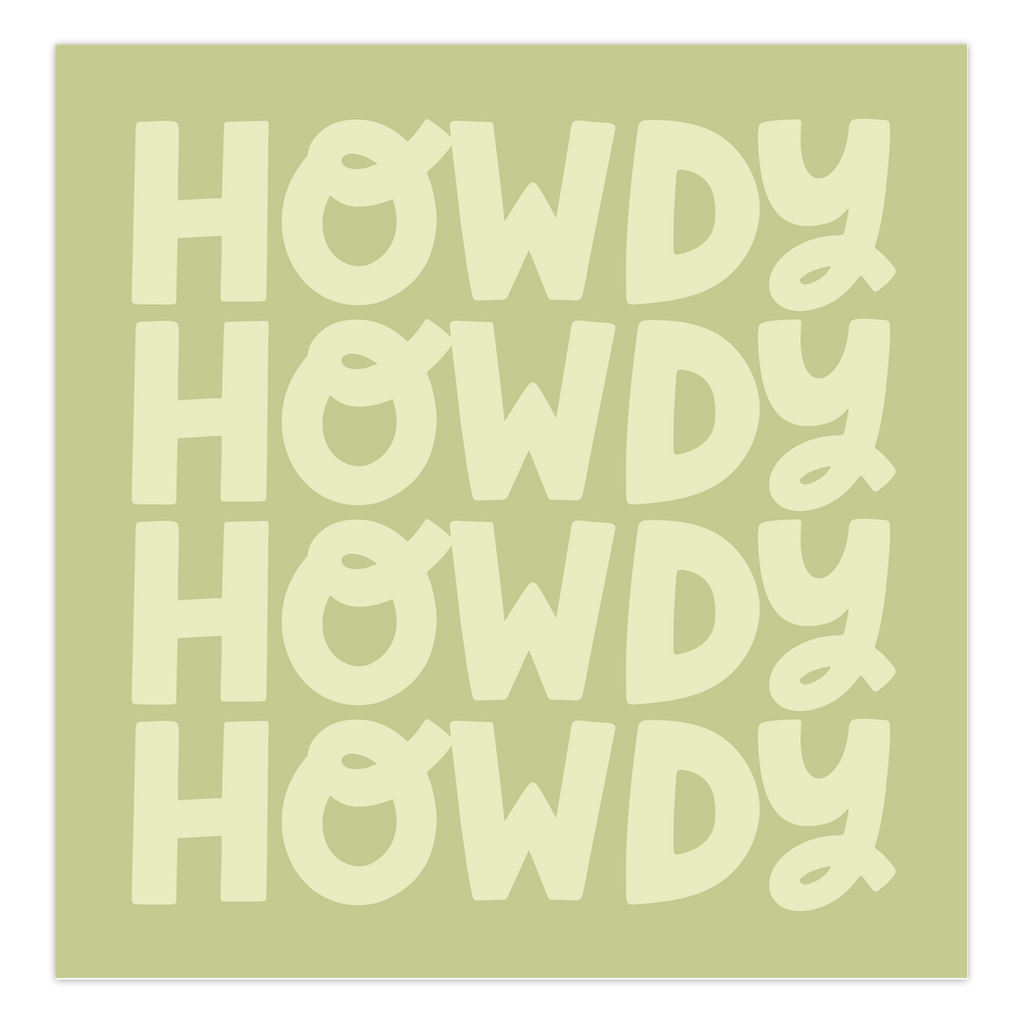 Howdy Greeting Card