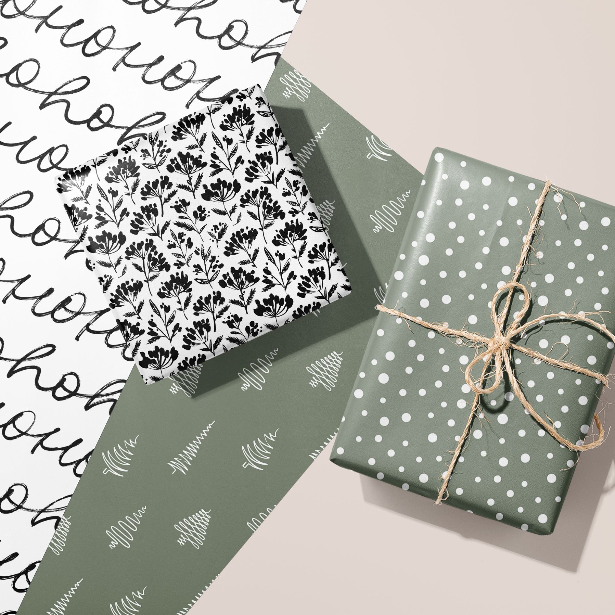 Sage Leaves Wrapping Paper