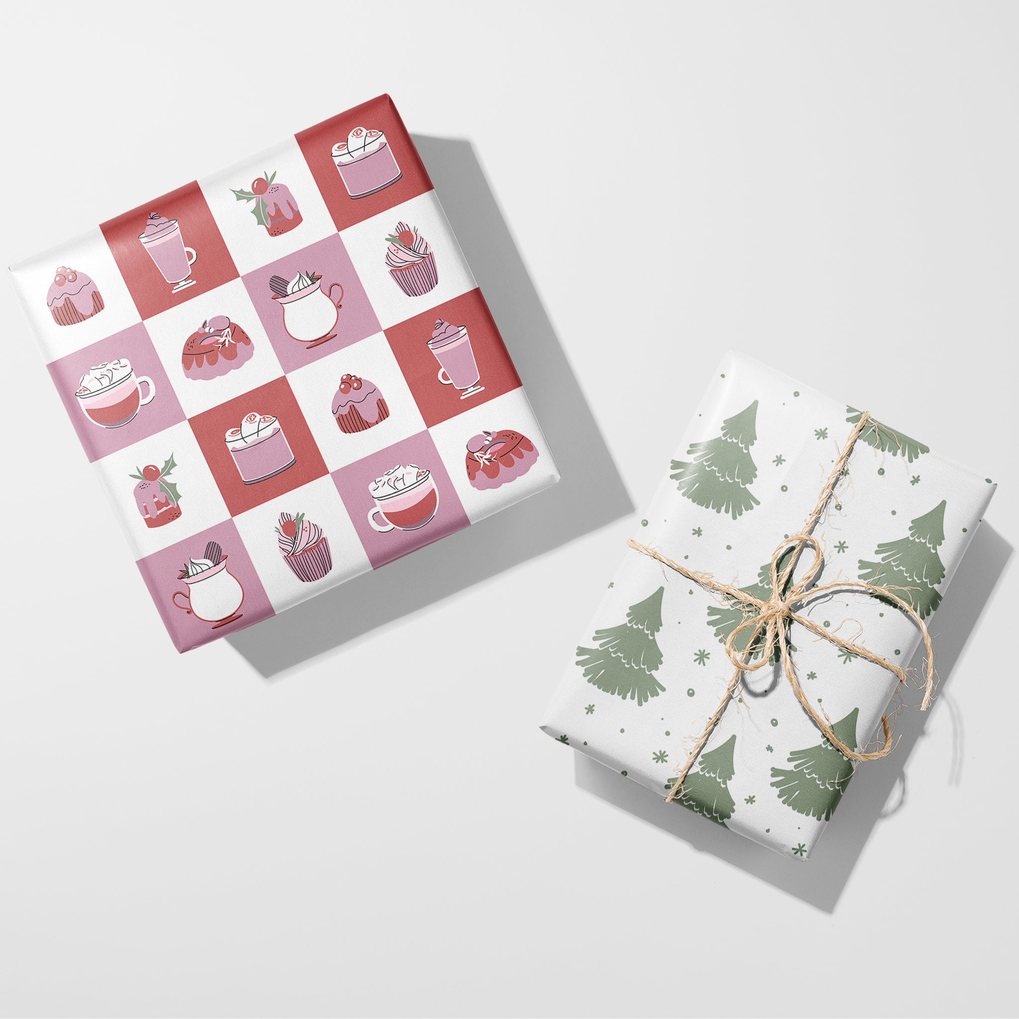 Christmas Desserts Wrapping Paper