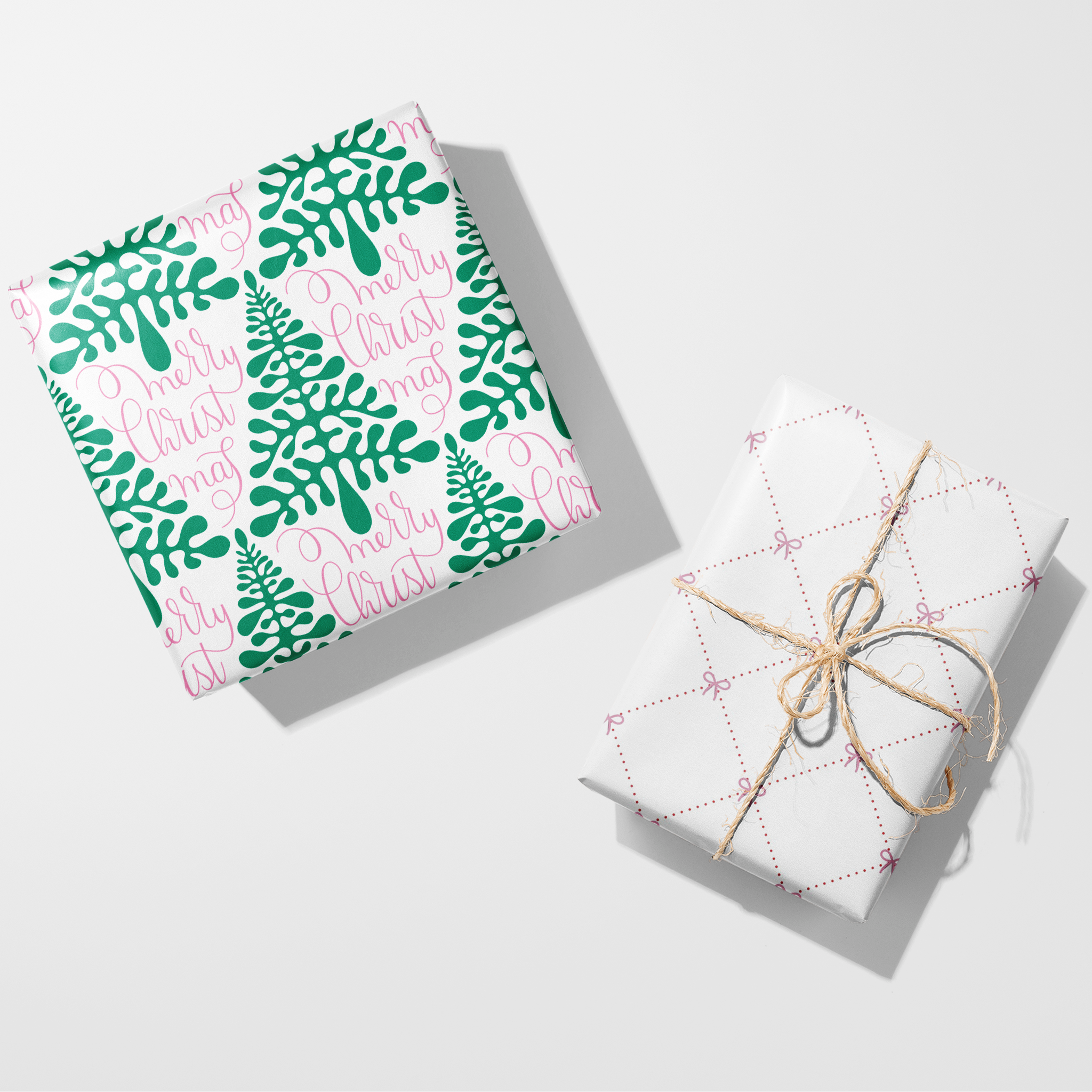 Merry Christmas Fancy Script Wrapping Paper