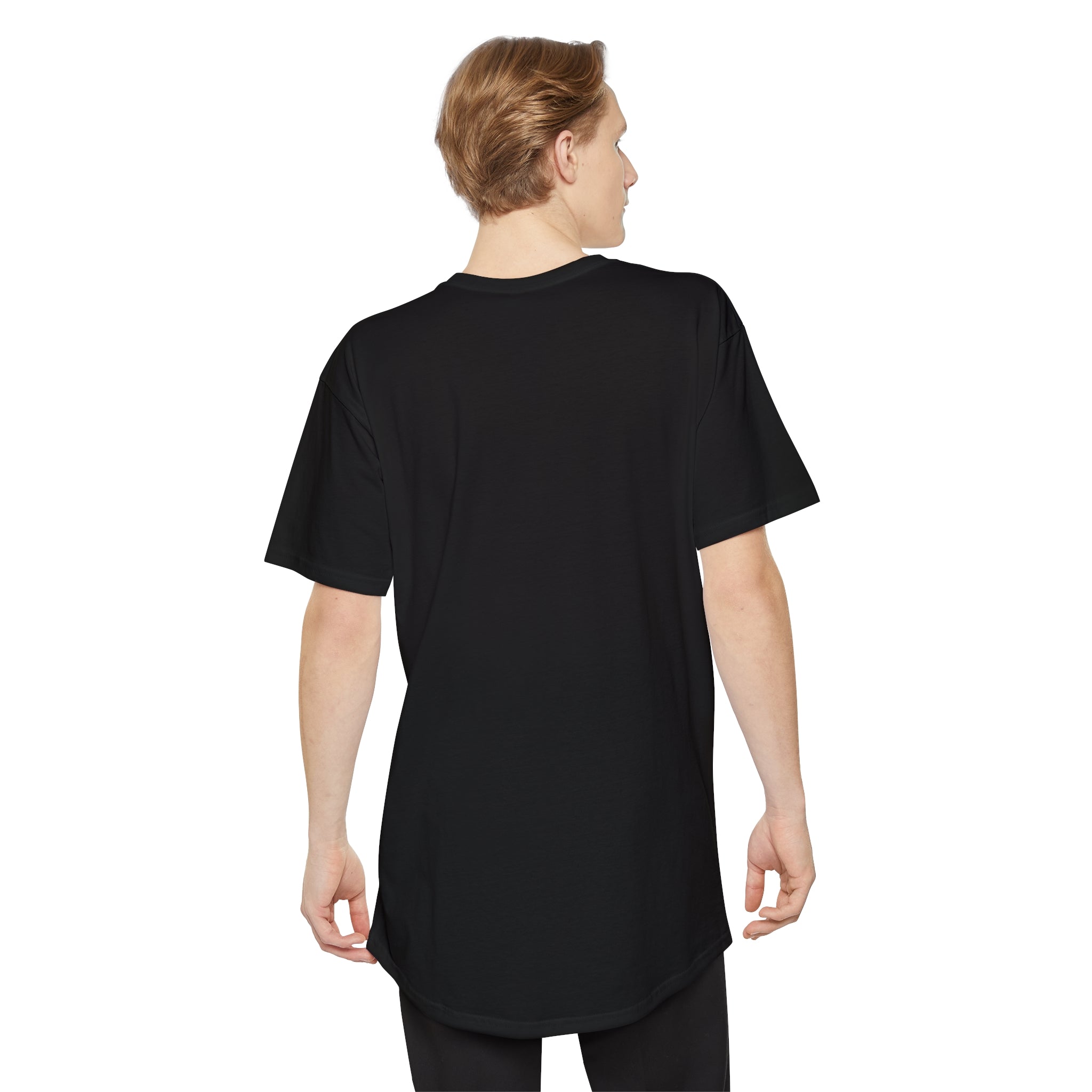 Saints Lined Long Body Curved Hem Tee