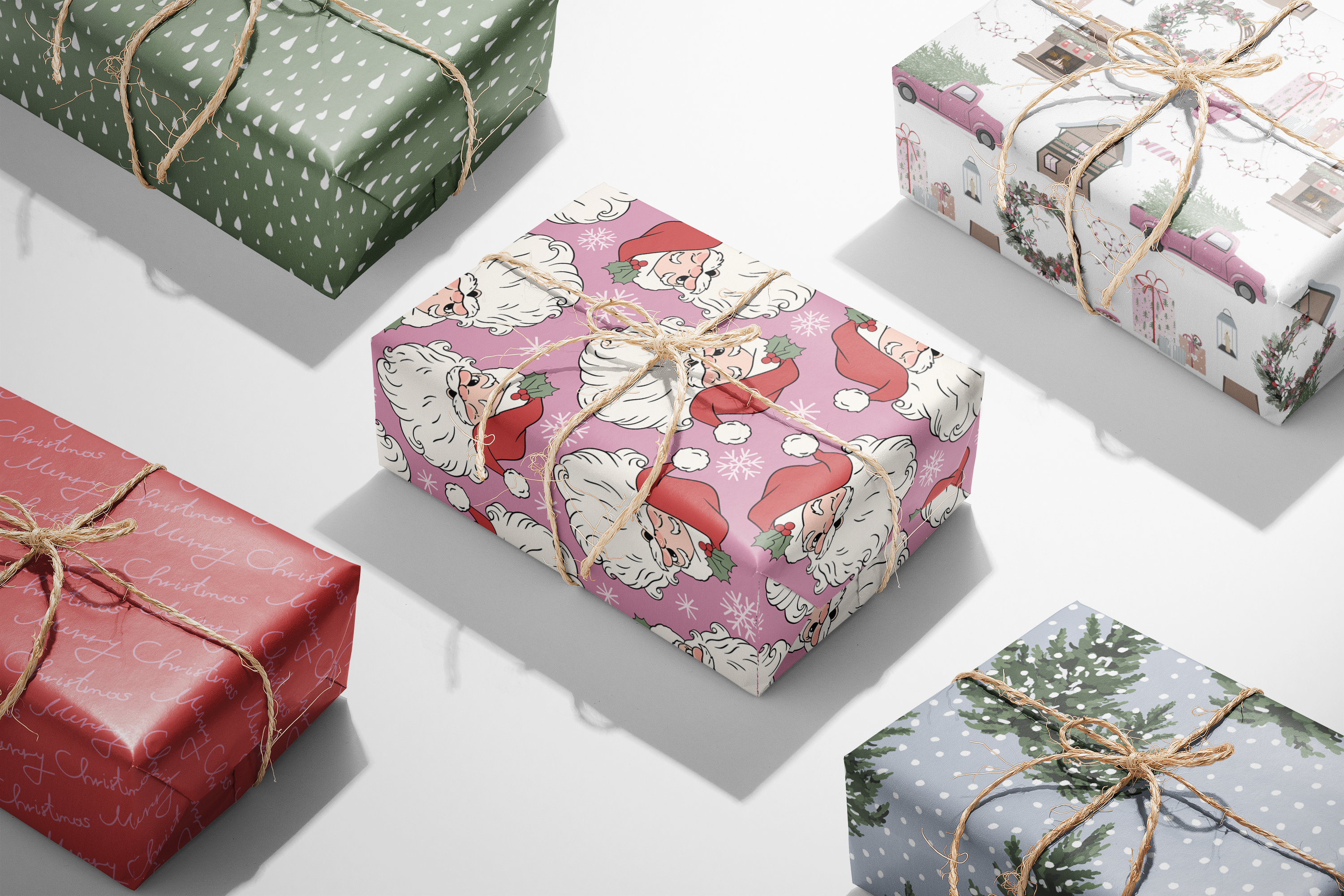 Christmas Scene Wrapping Paper