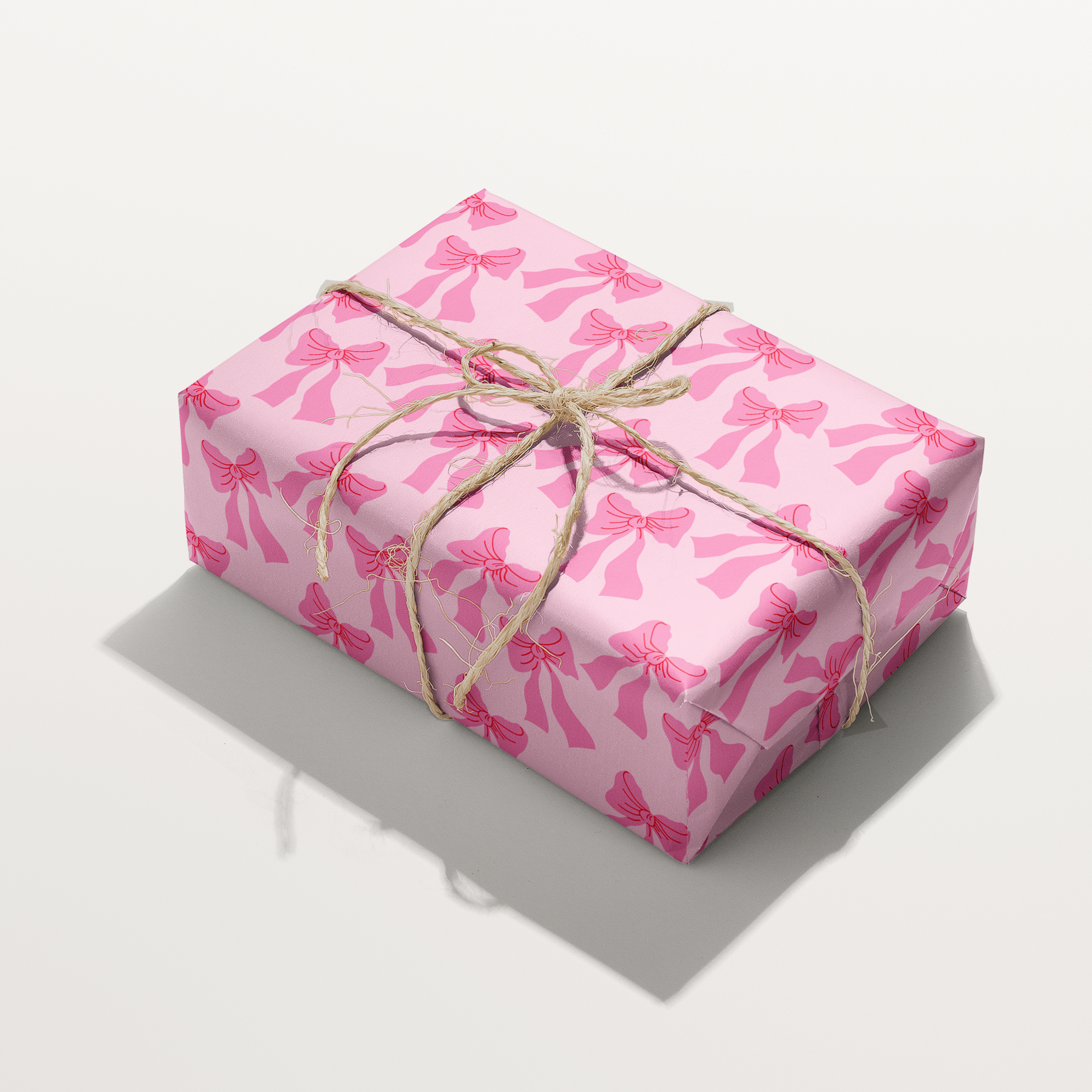 Pink Bows Wrapping Paper