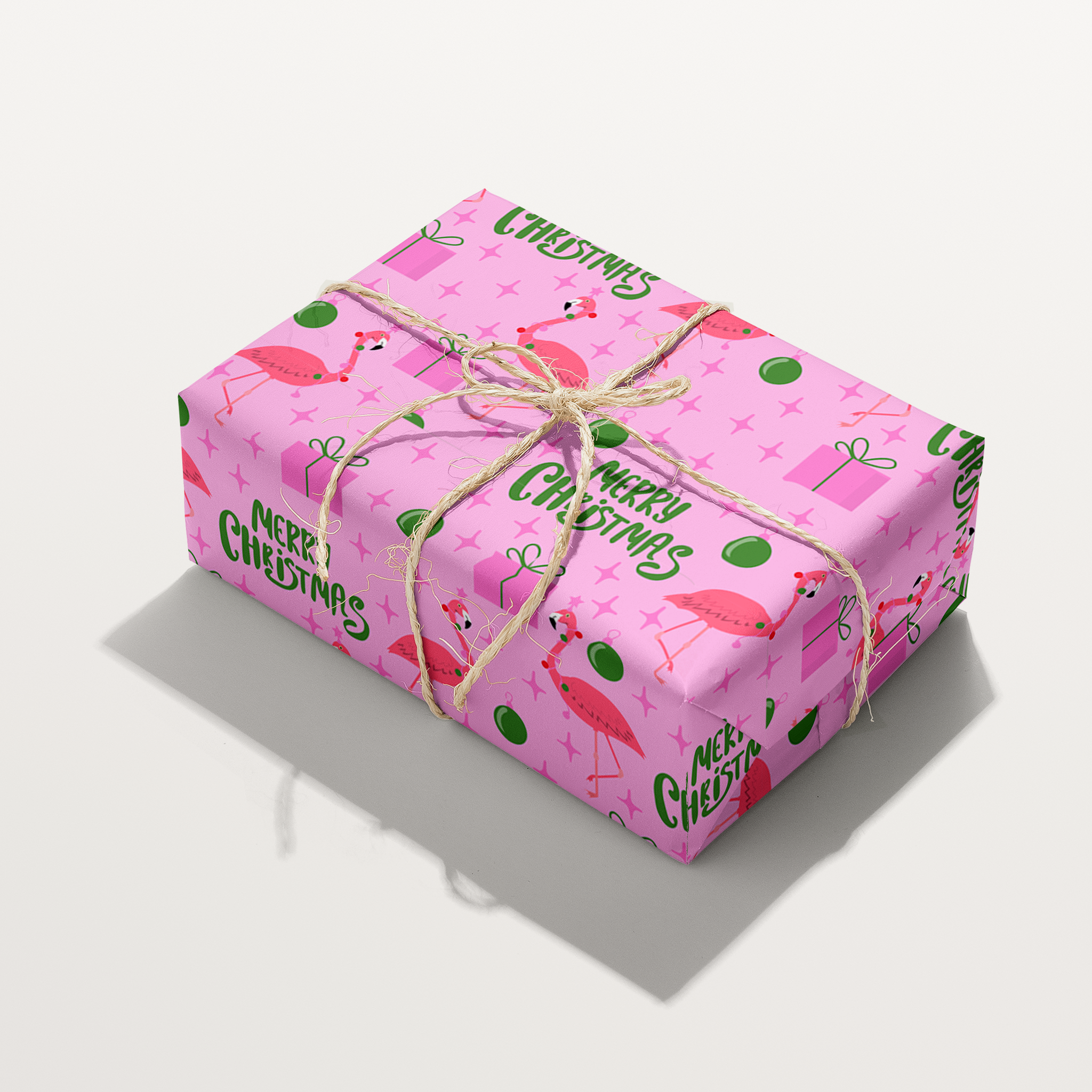 Flamingo Christmas Wrapping Paper