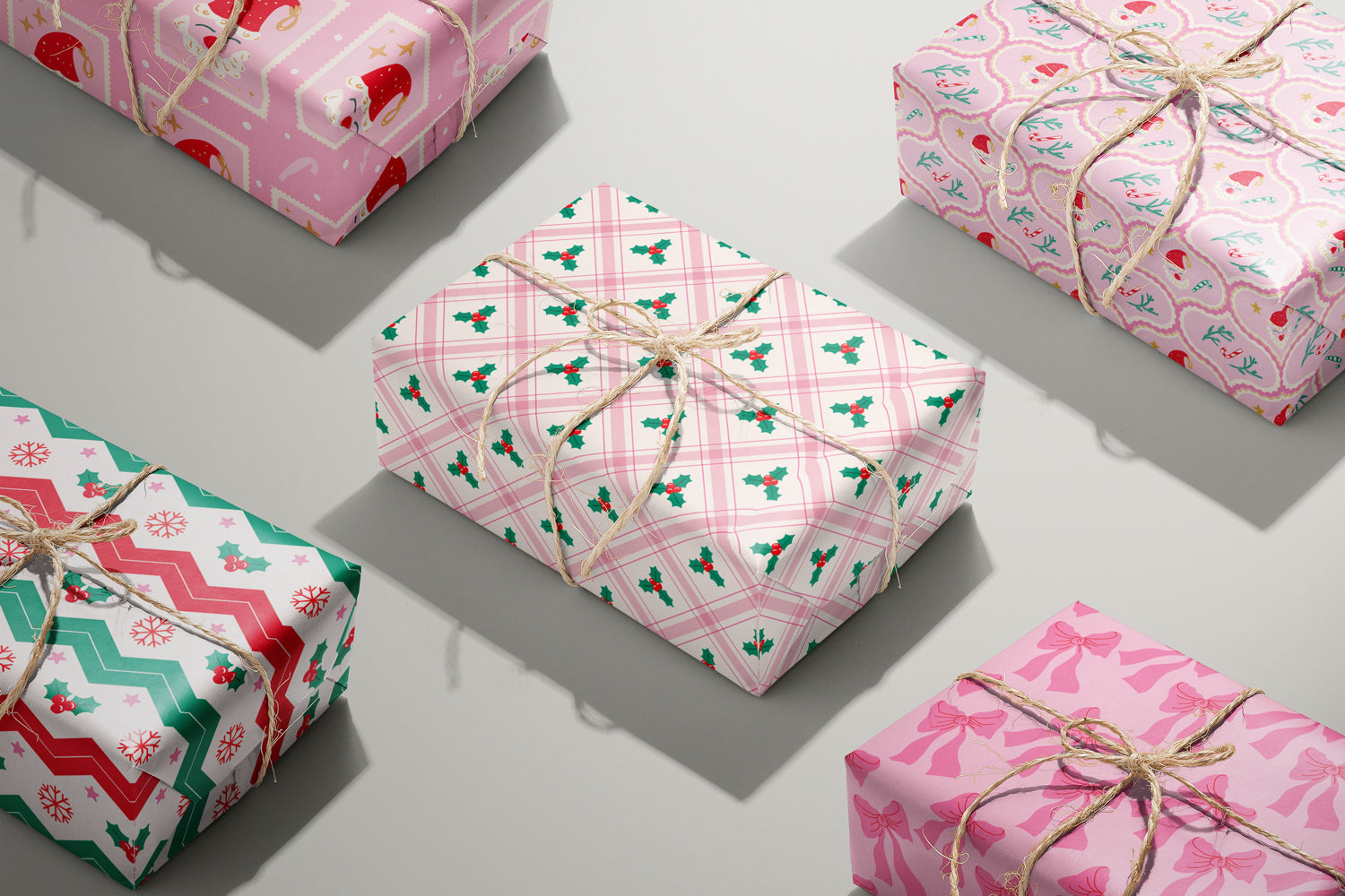 Pink Bows Wrapping Paper