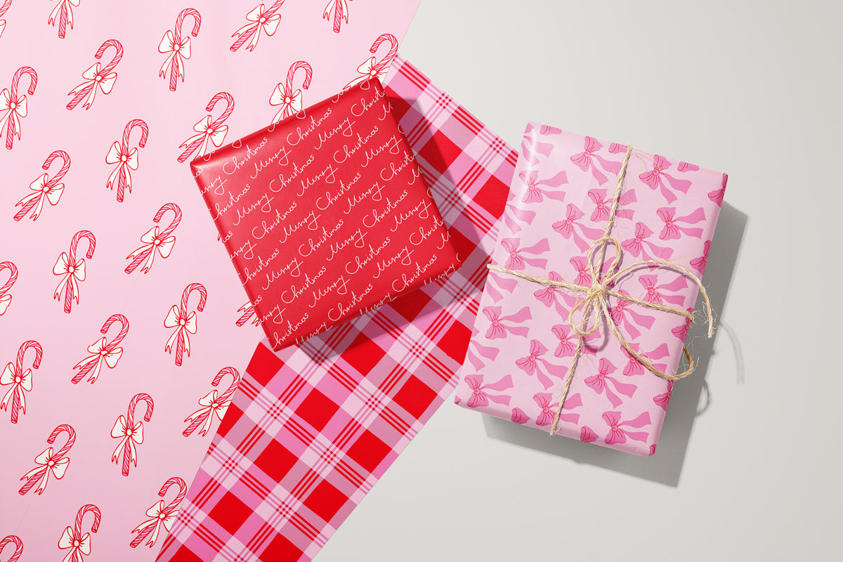 Merry Christmas Script Wrapping Paper