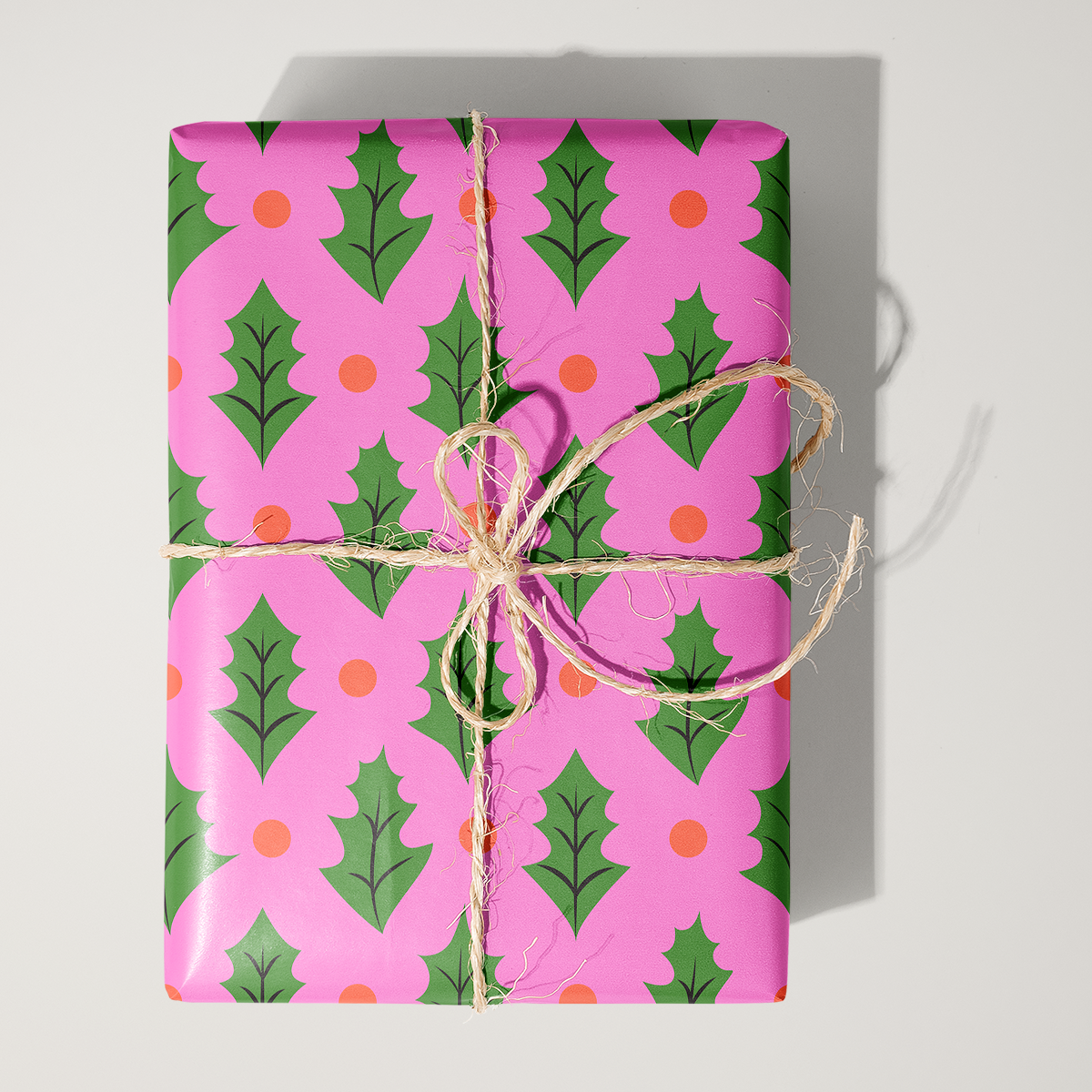 Mistletoe Palm Royale Wrapping Paper