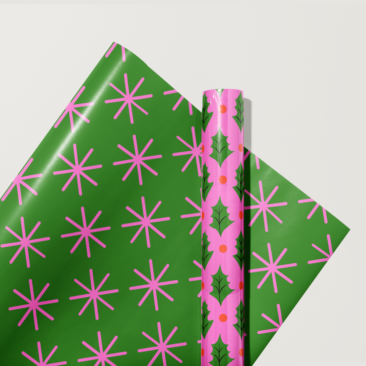 Mistletoe Palm Royale Wrapping Paper