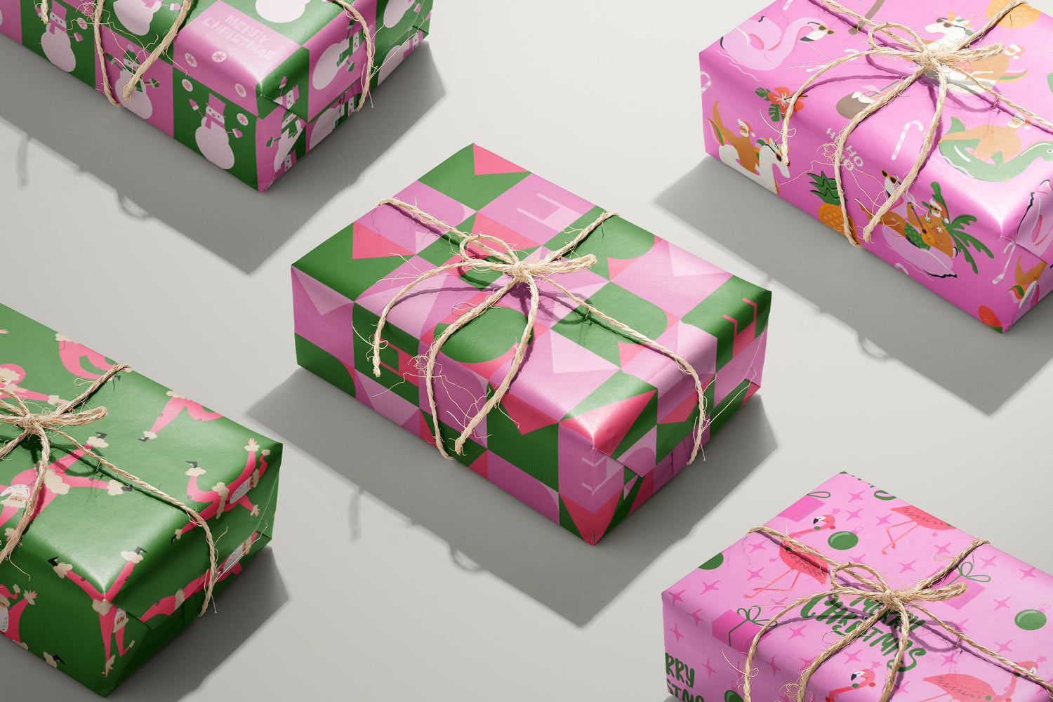 Flamingo Christmas Wrapping Paper