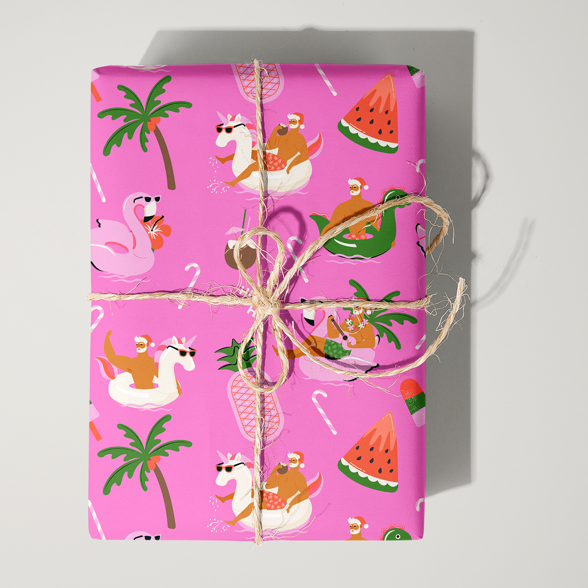 Tropical Holiday Wrapping Paper