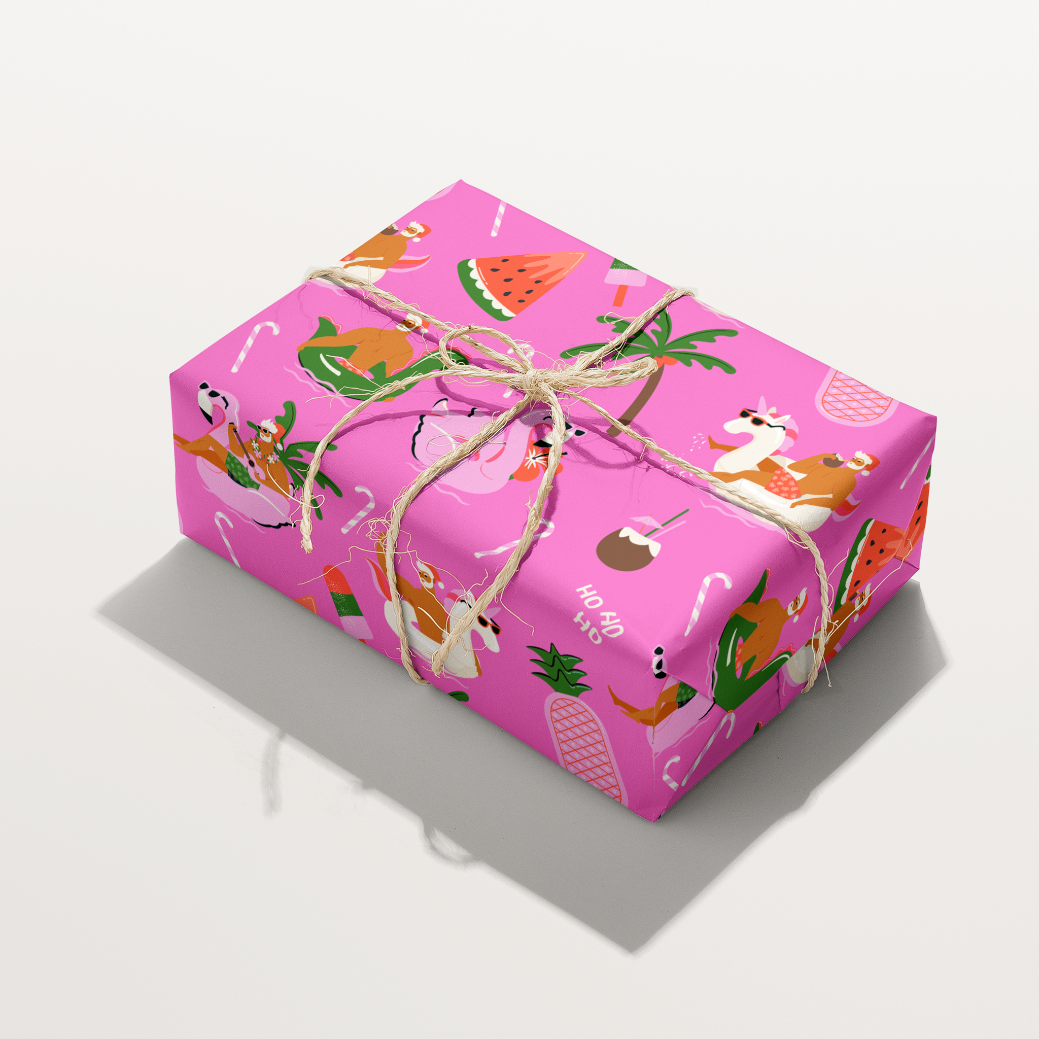 Tropical Holiday Wrapping Paper