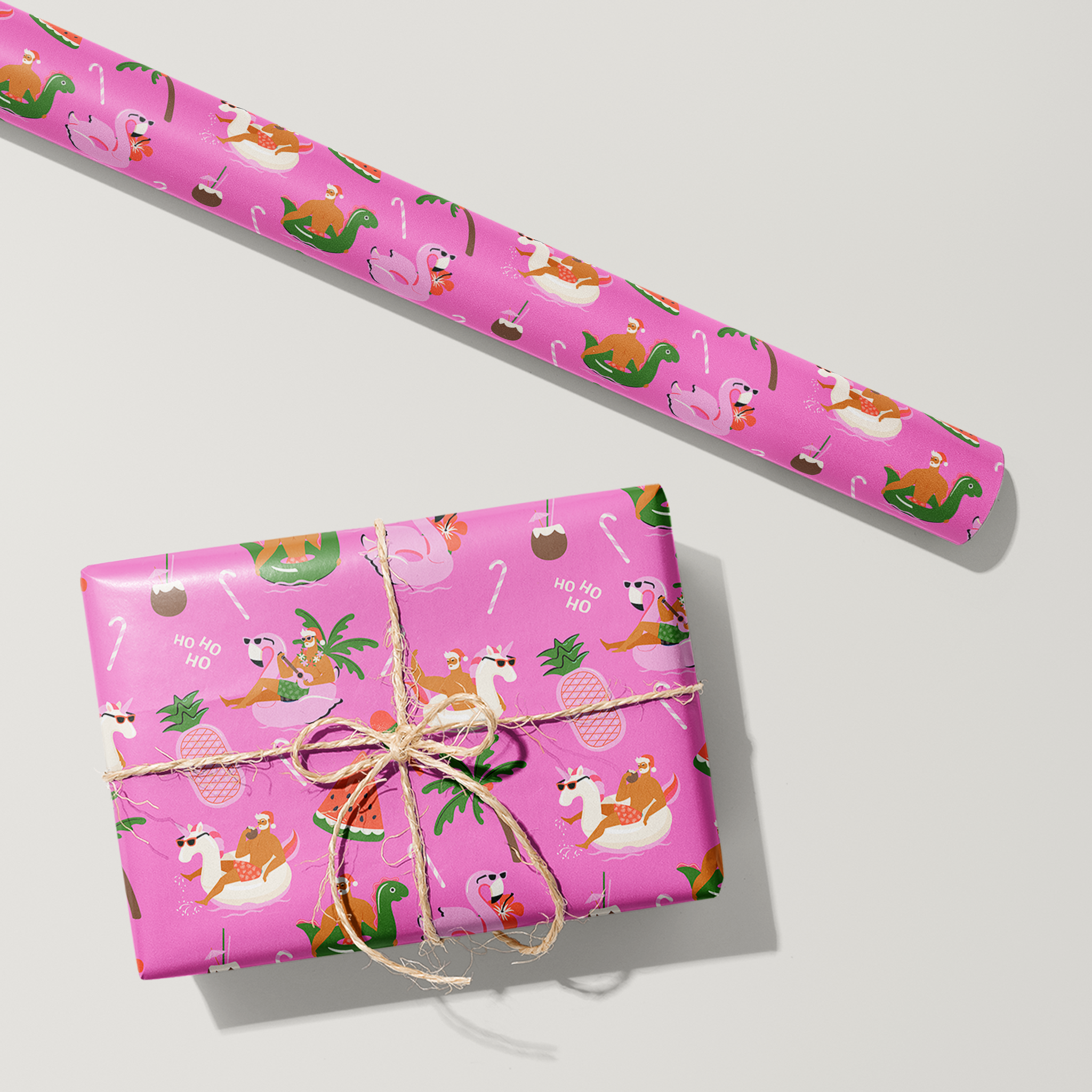 Tropical Holiday Wrapping Paper