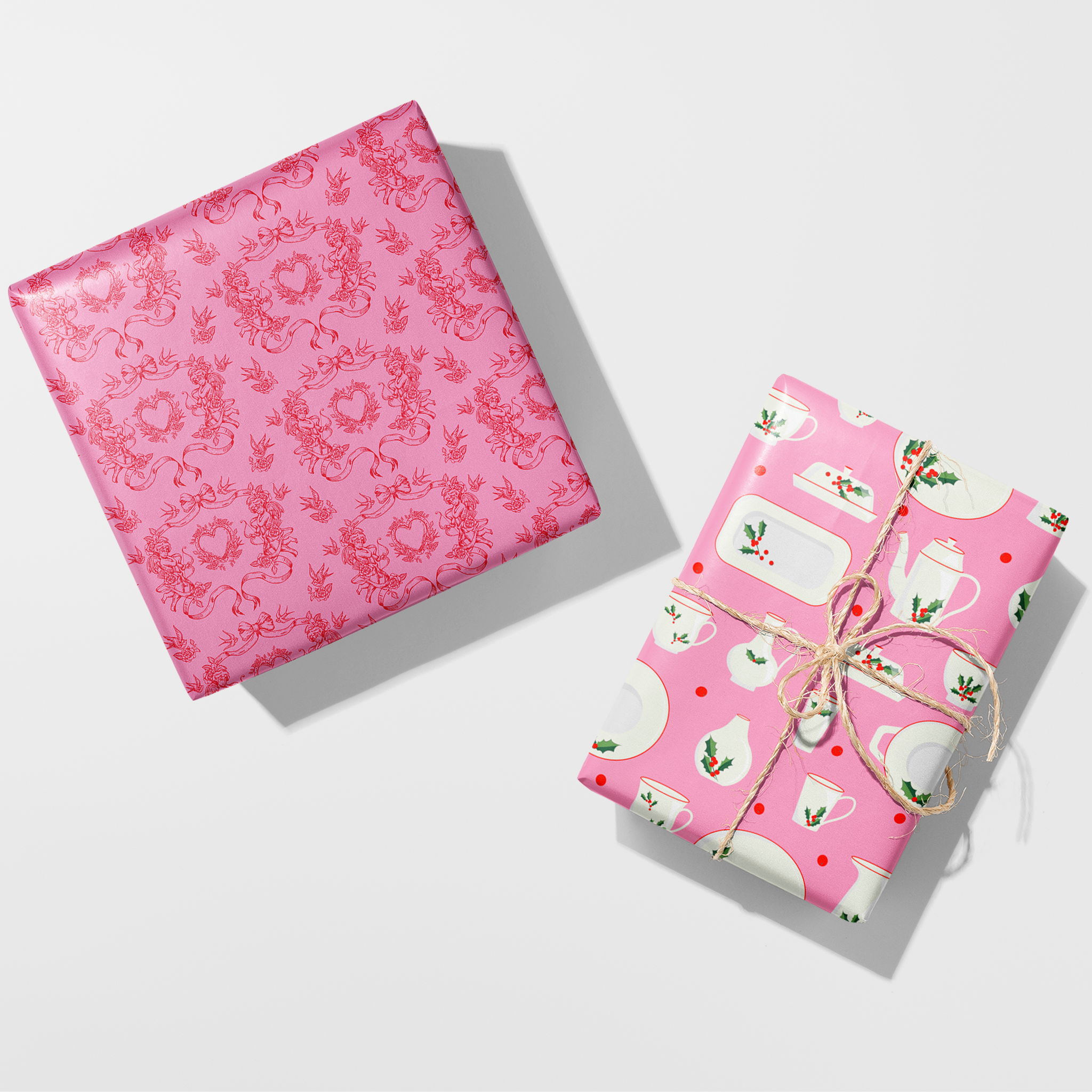 Christmas Dishes Wrapping Paper