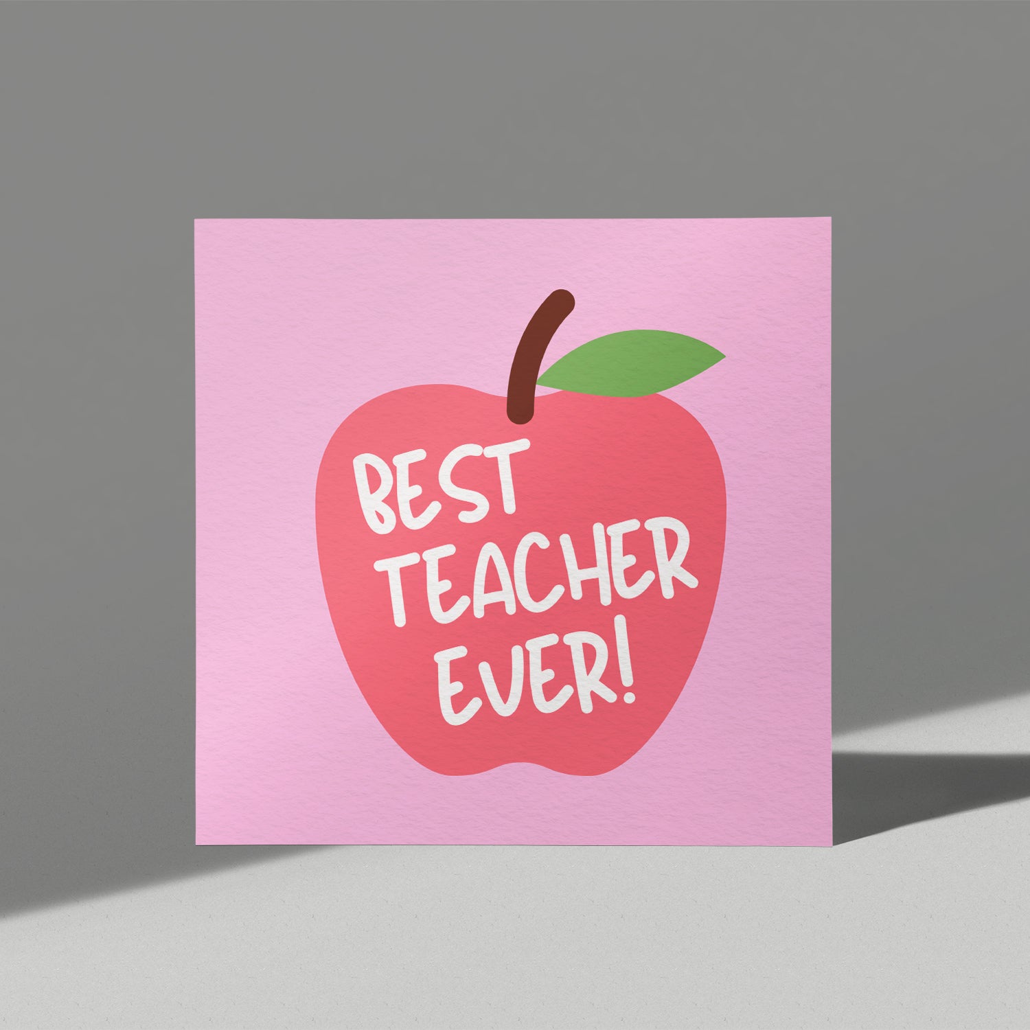 Apple Best Teacher Ever Card