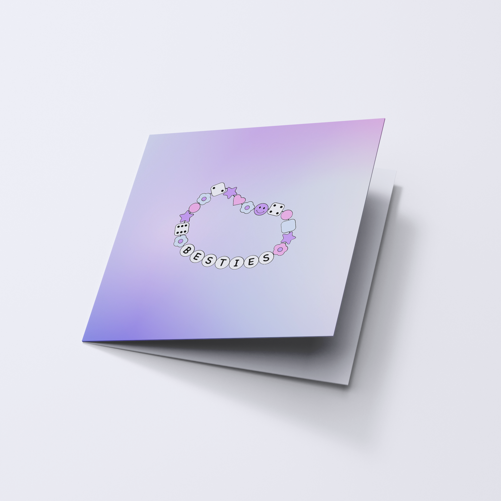 Besties Friendship Bracelet Card