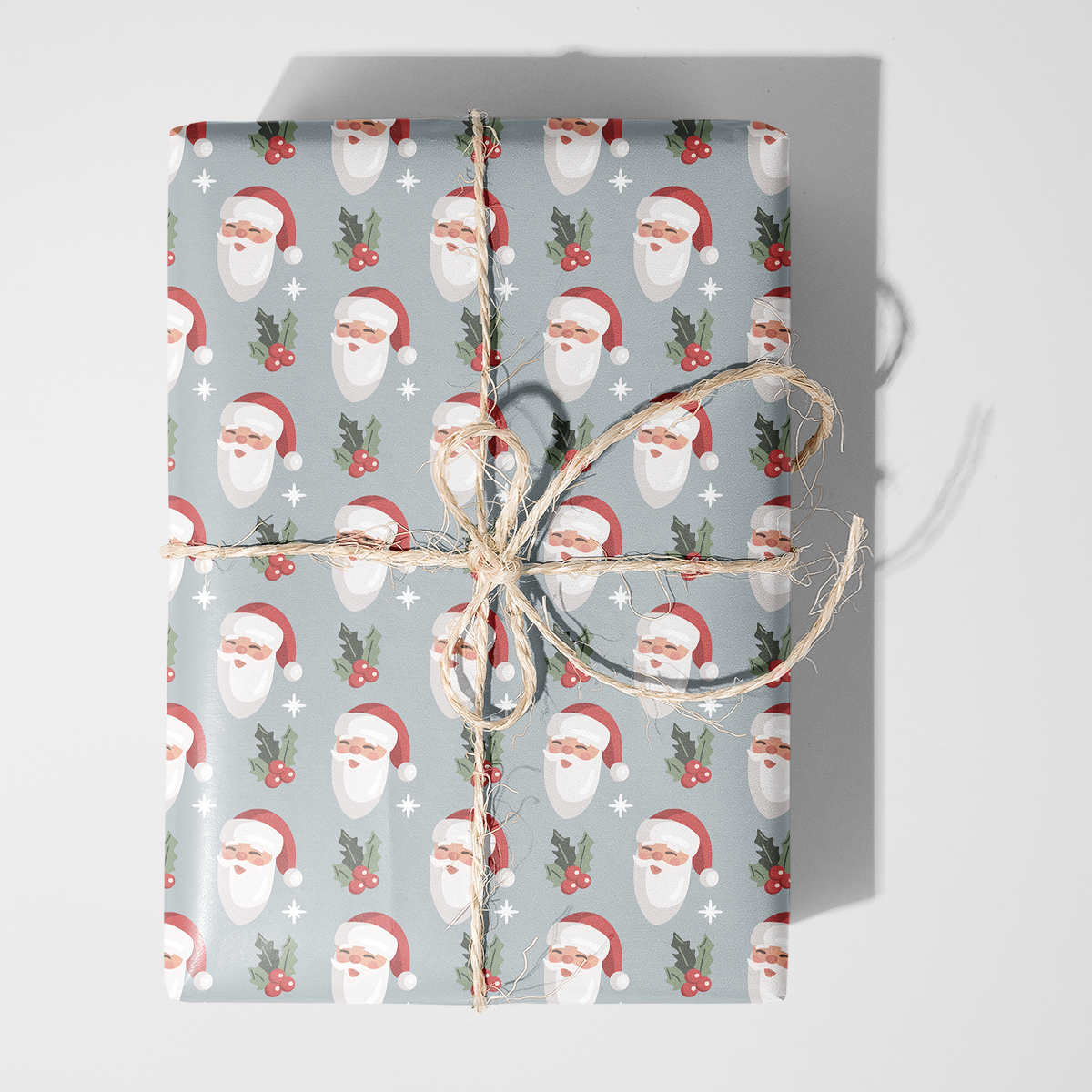 Blushing Santas Wrapping Paper