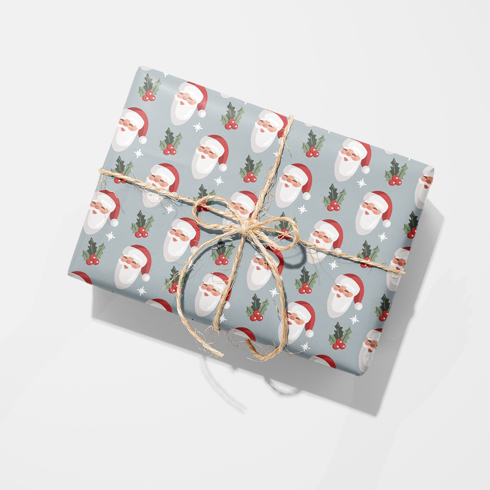 Blushing Santas Wrapping Paper