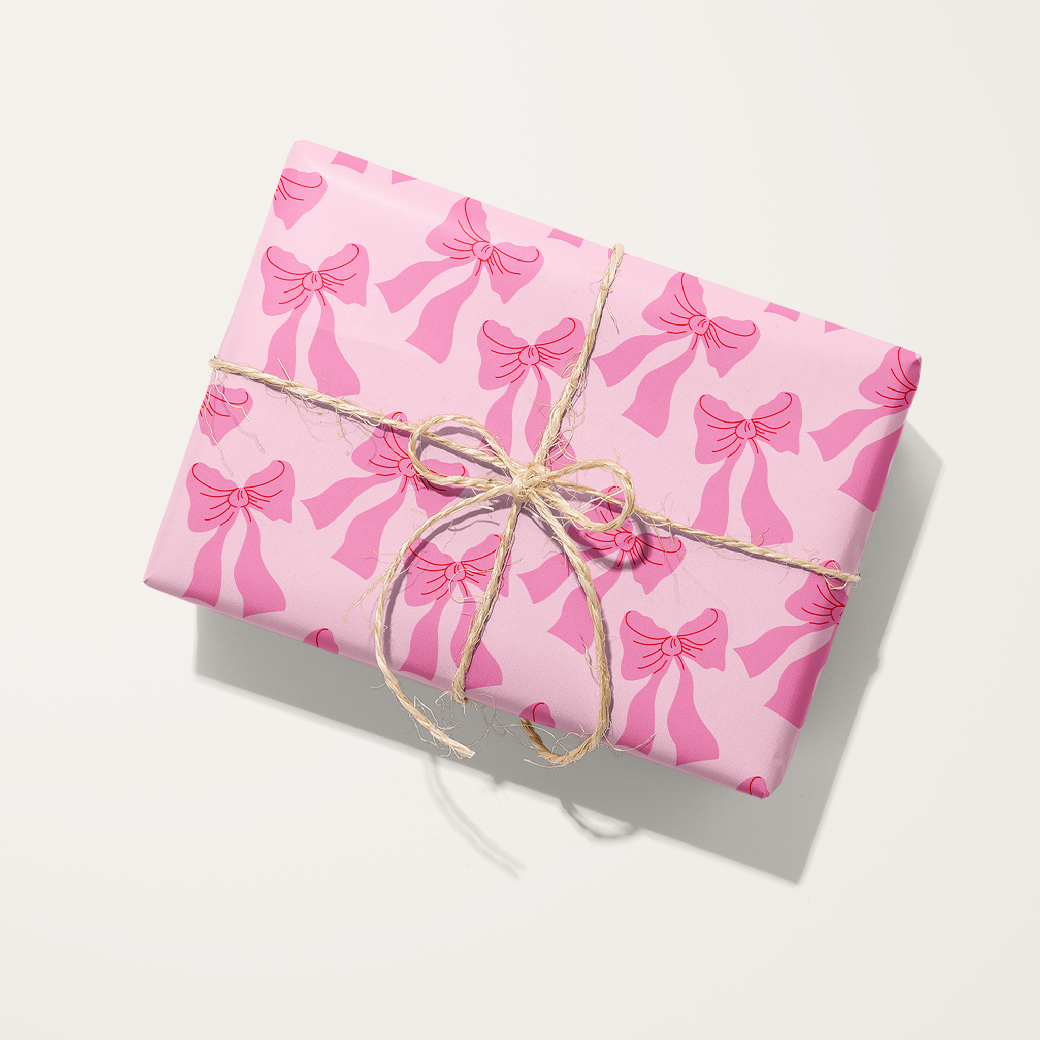 Pink Bows Wrapping Paper