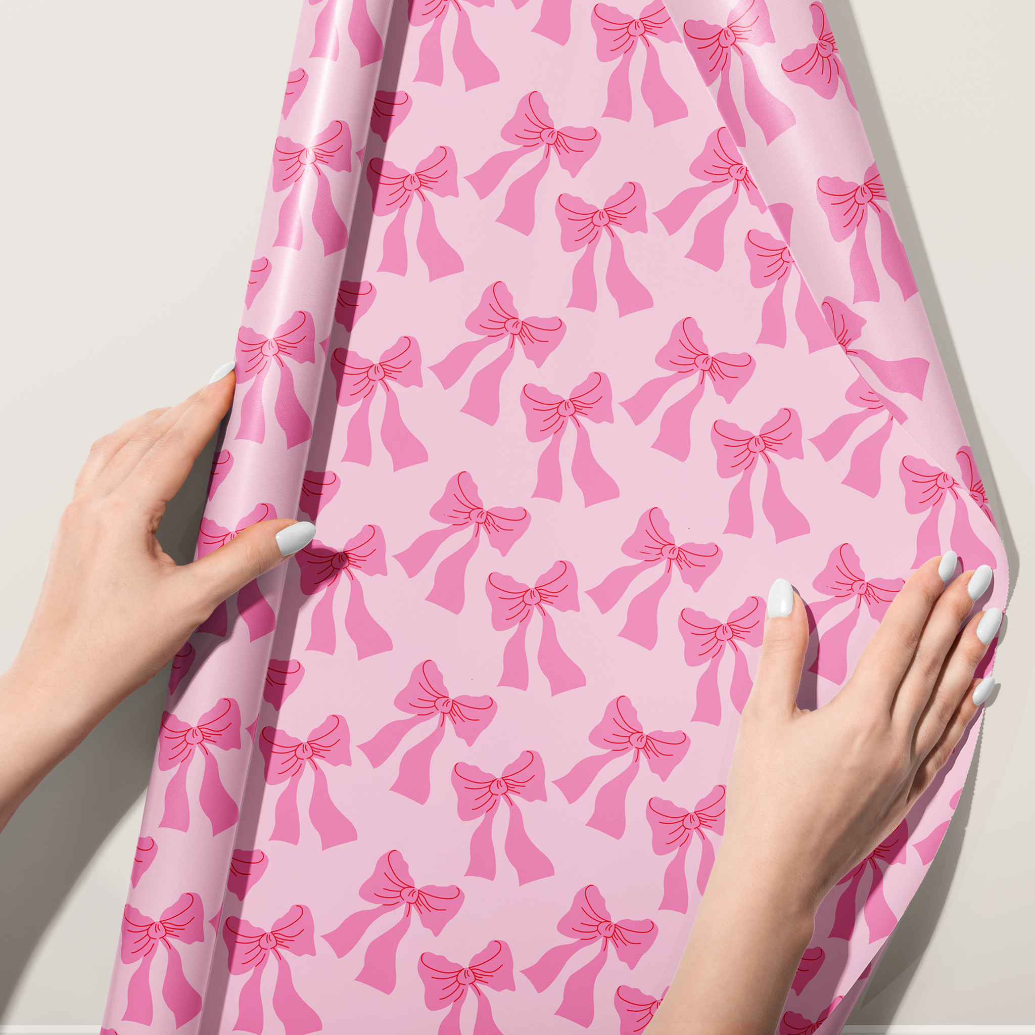 Pink Bows Wrapping Paper