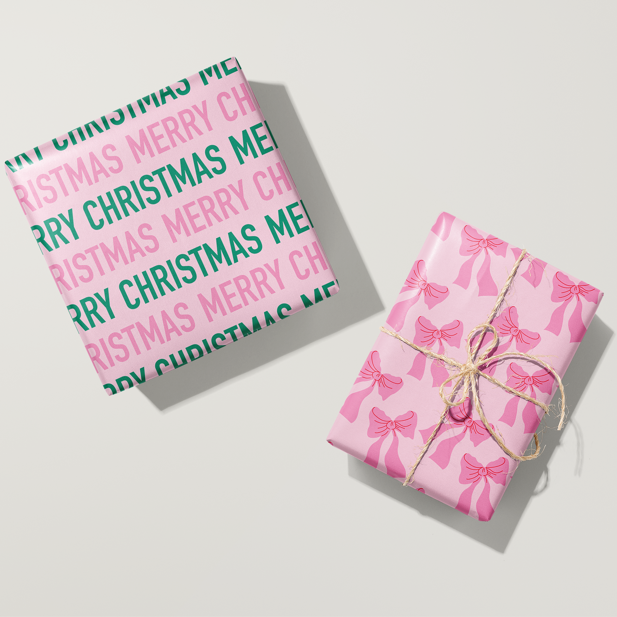 Pink Bows Wrapping Paper