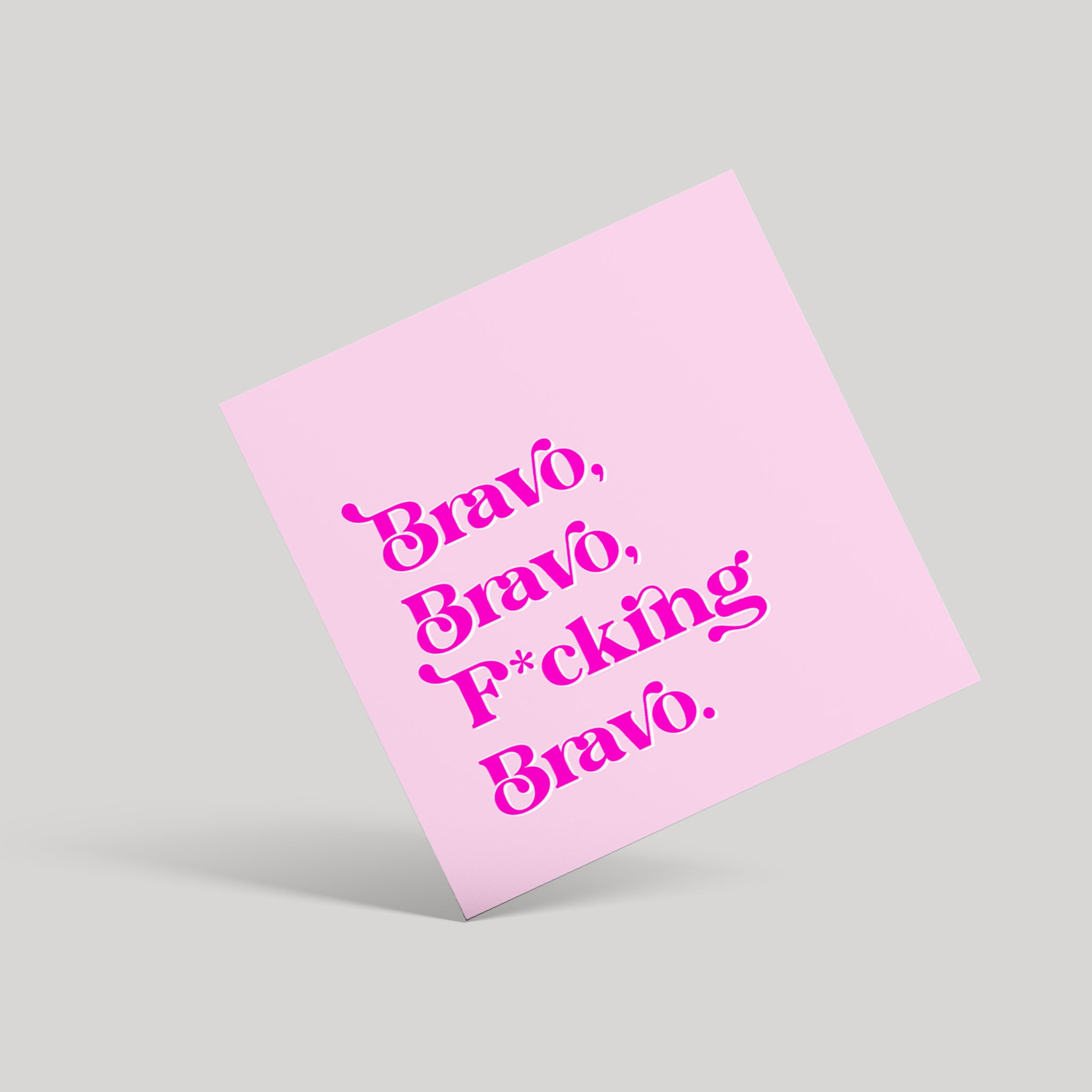 Bravo Bravo Card