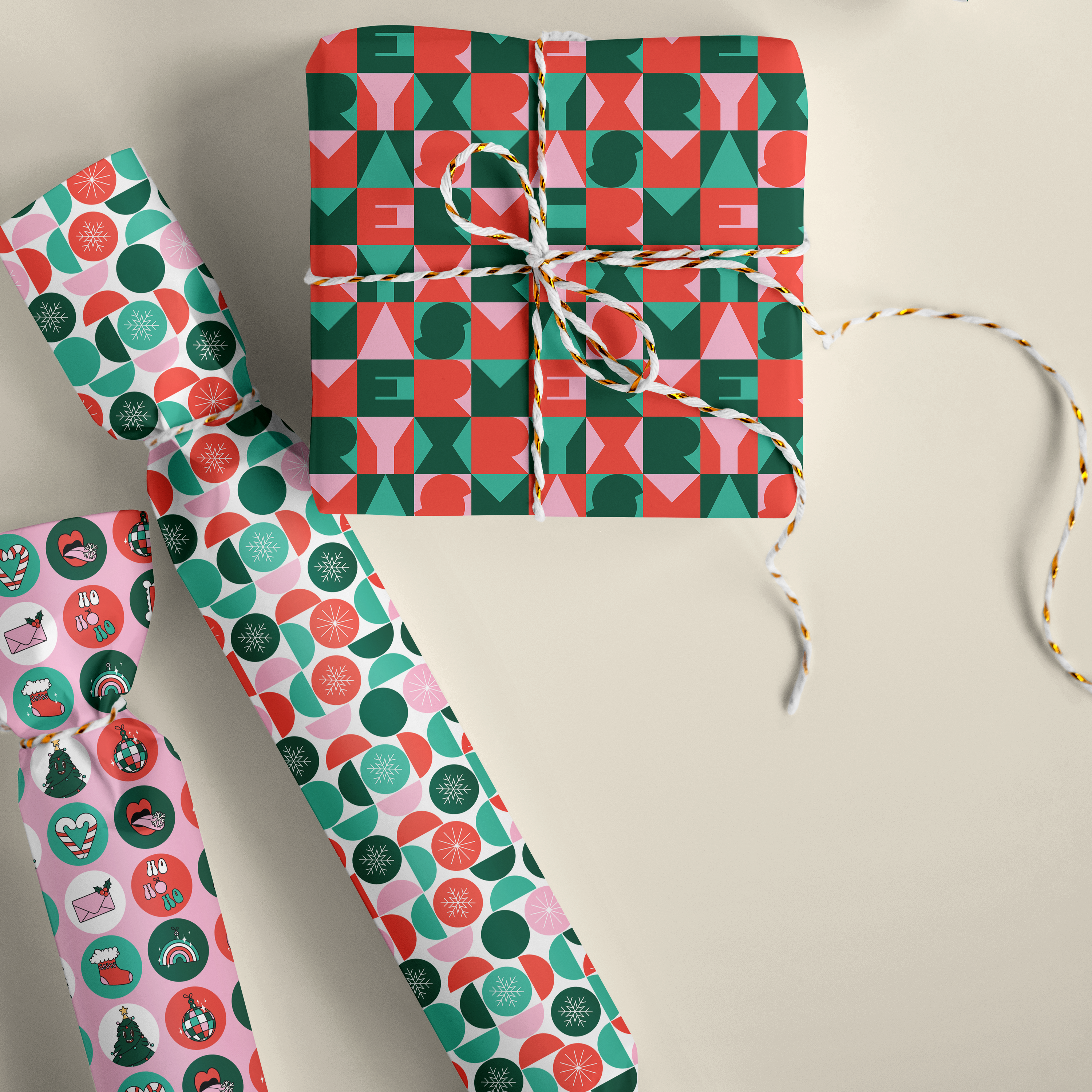 Christmas Emoji Wrapping Paper