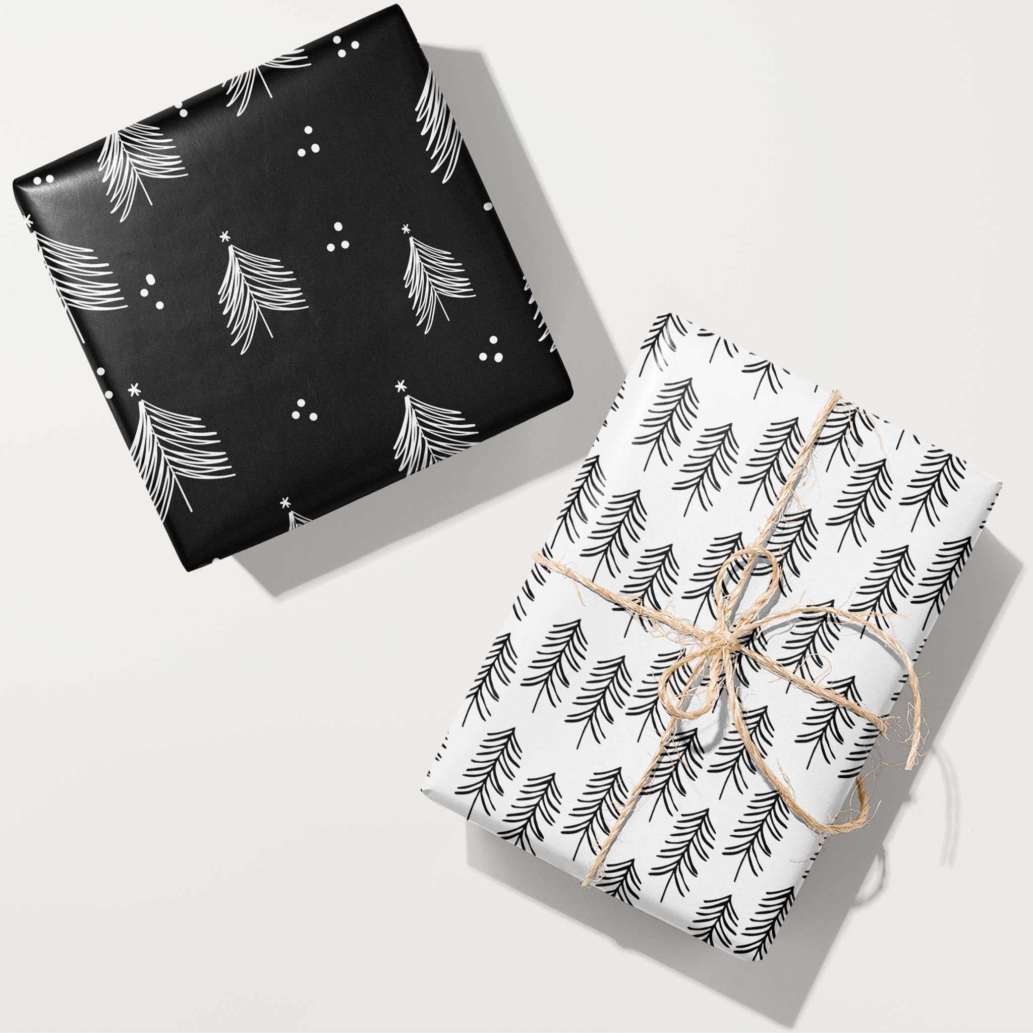 Scribble Trees Wrapping Paper