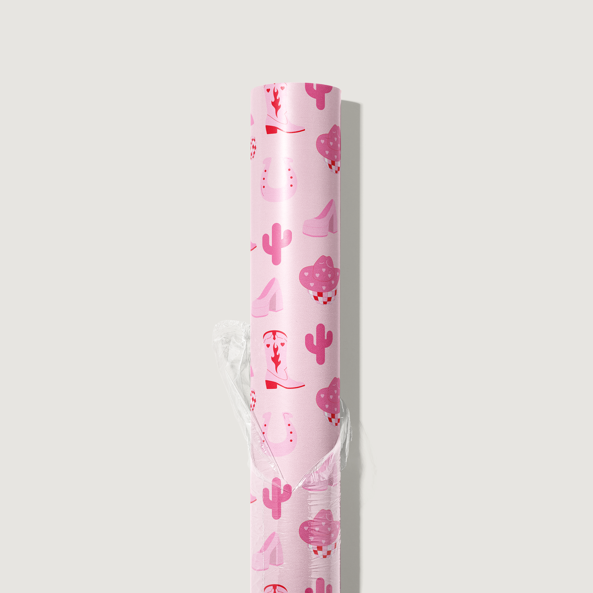 Disco Cactus Cowgirl Wrapping Paper