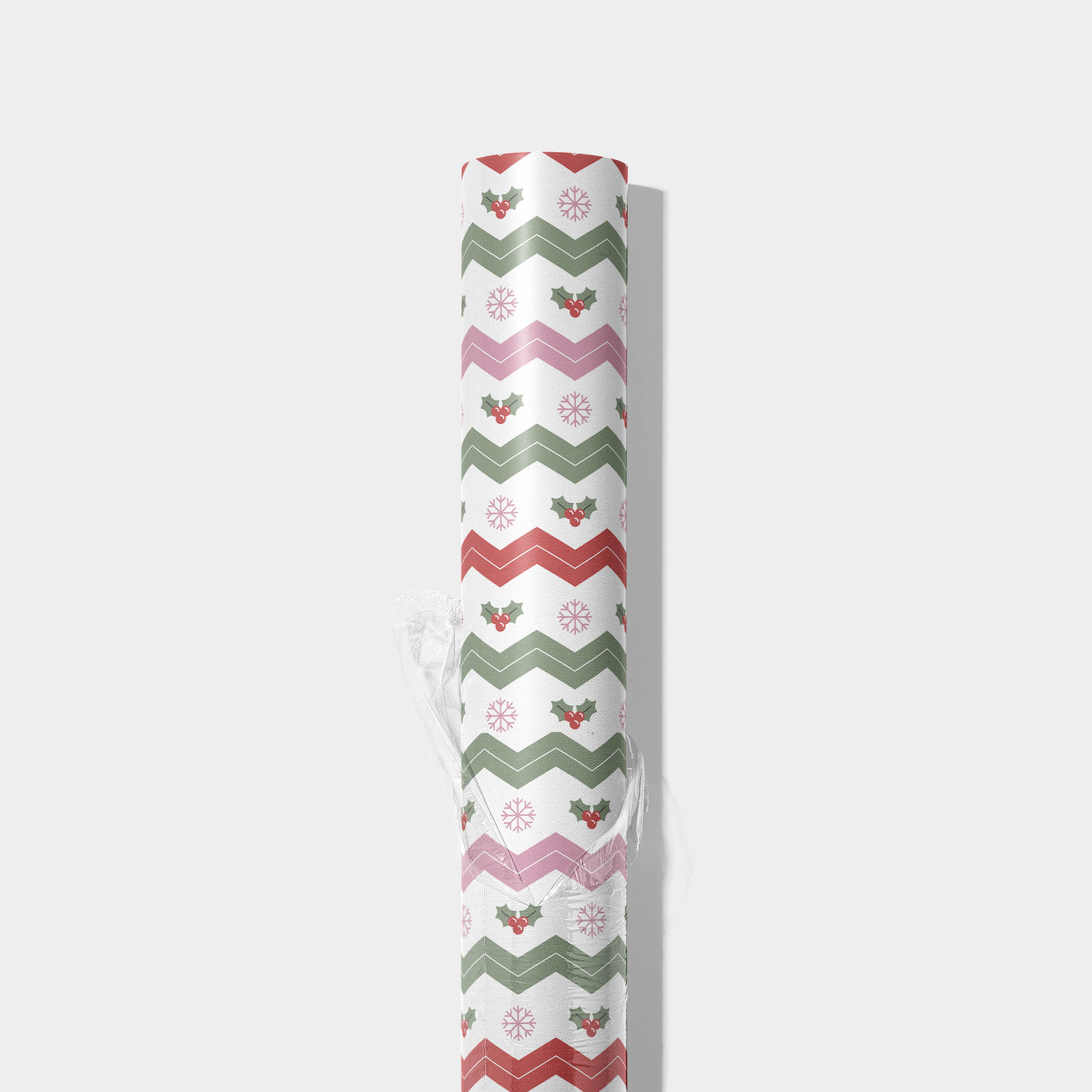 Chevron Mistletoe Wrapping Paper