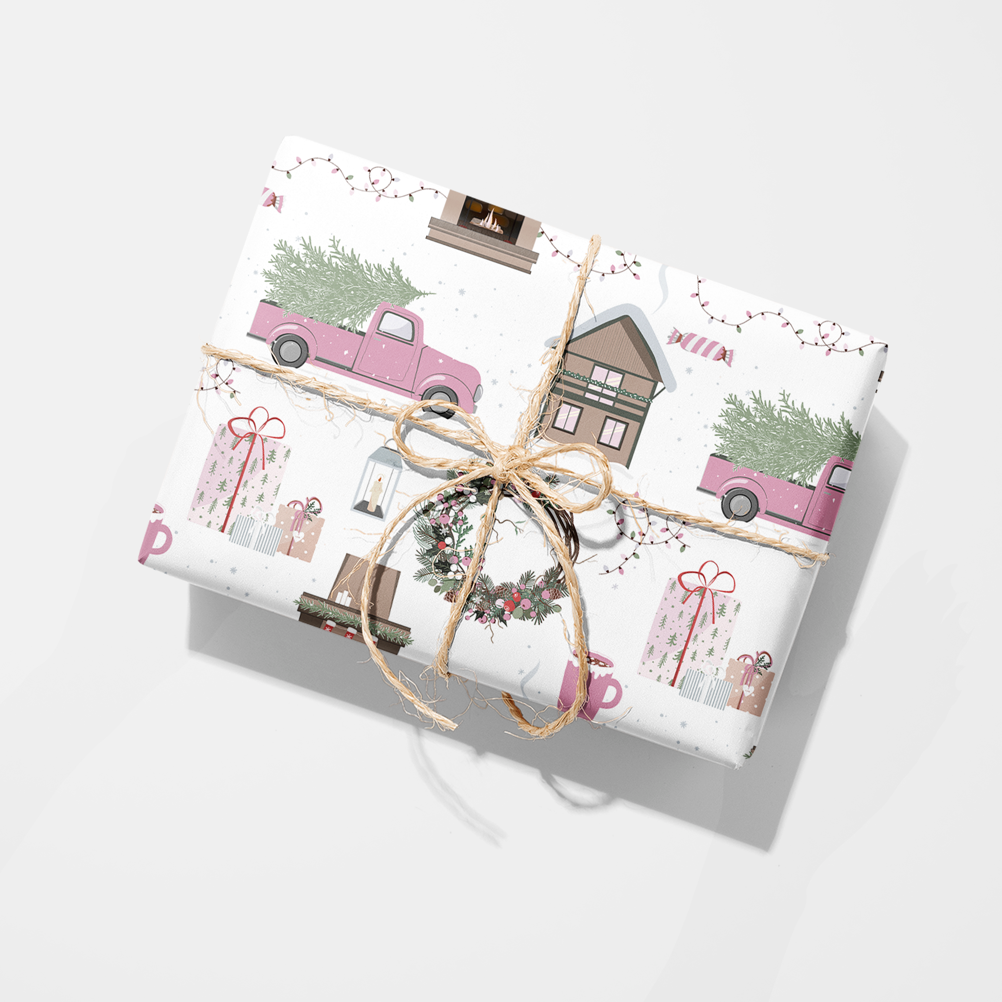 Christmas Scene Wrapping Paper