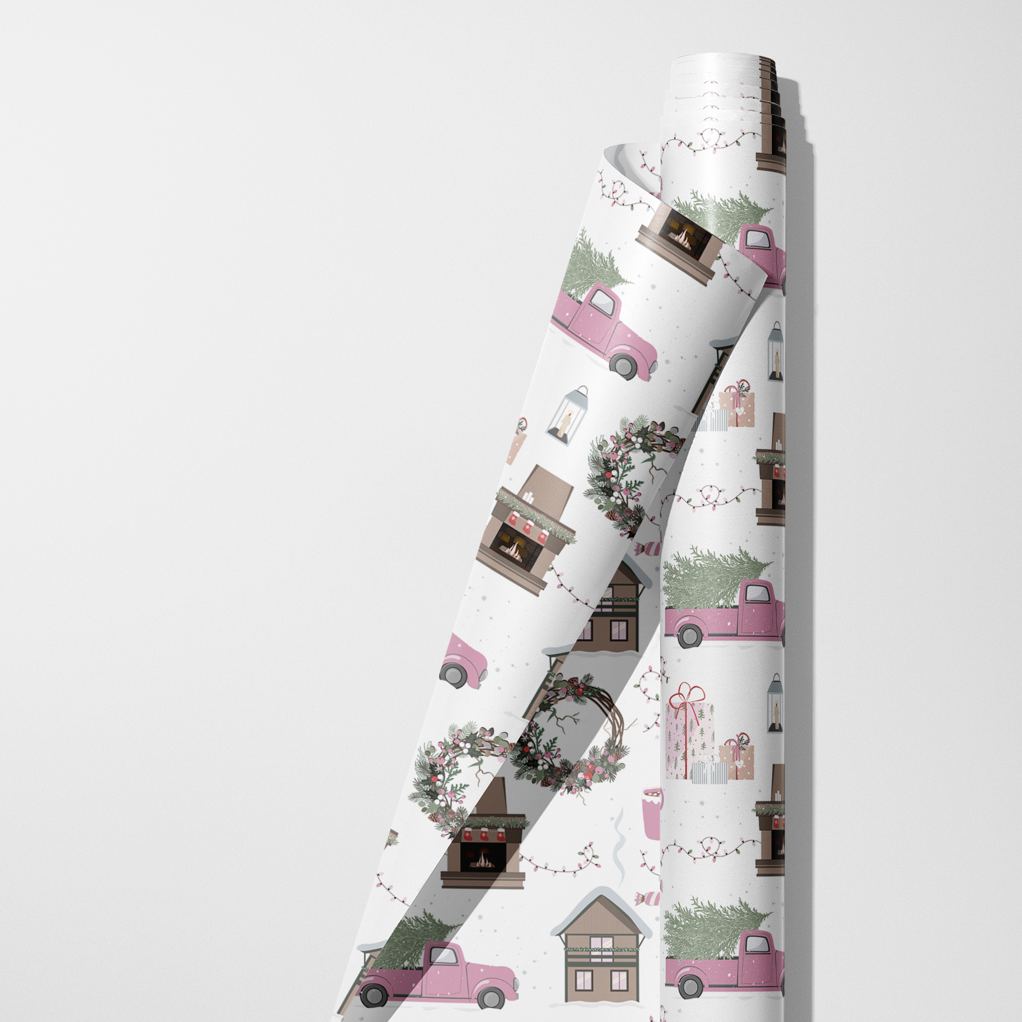 Christmas Scene Wrapping Paper