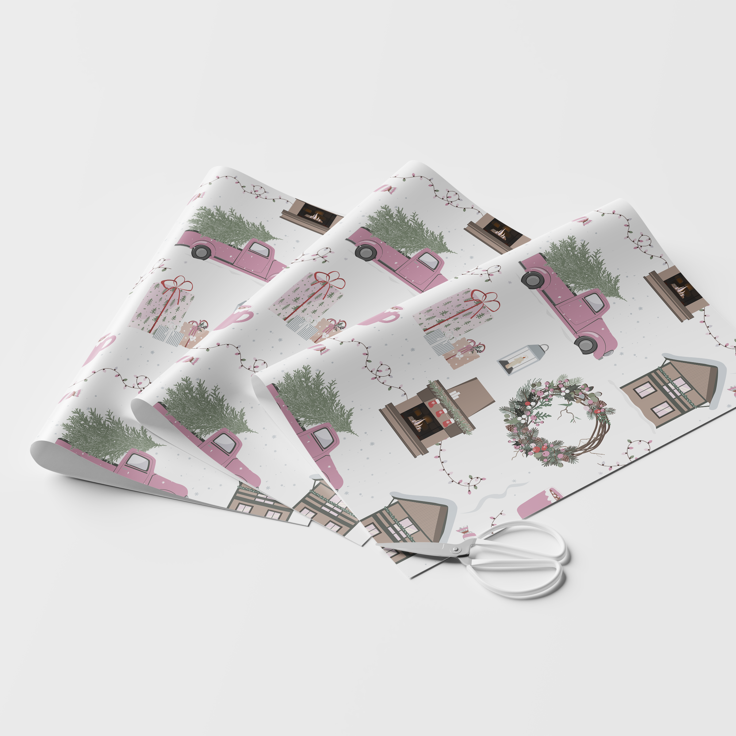 Christmas Scene Wrapping Paper