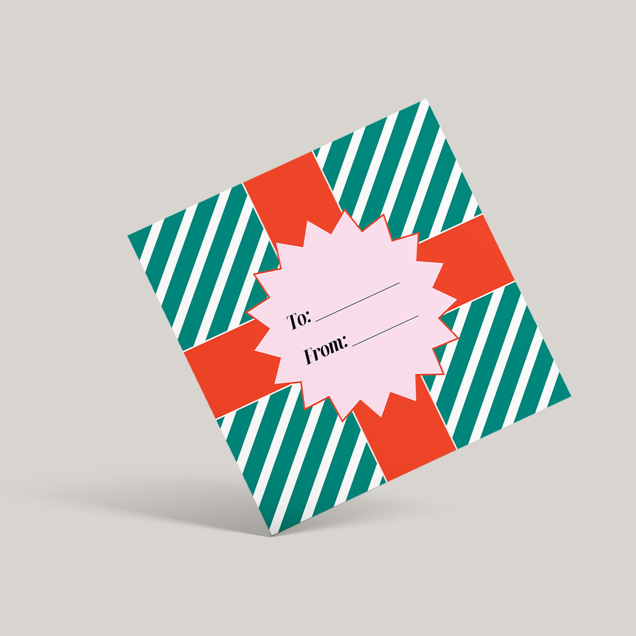 Christmas Present Gift Tag Card