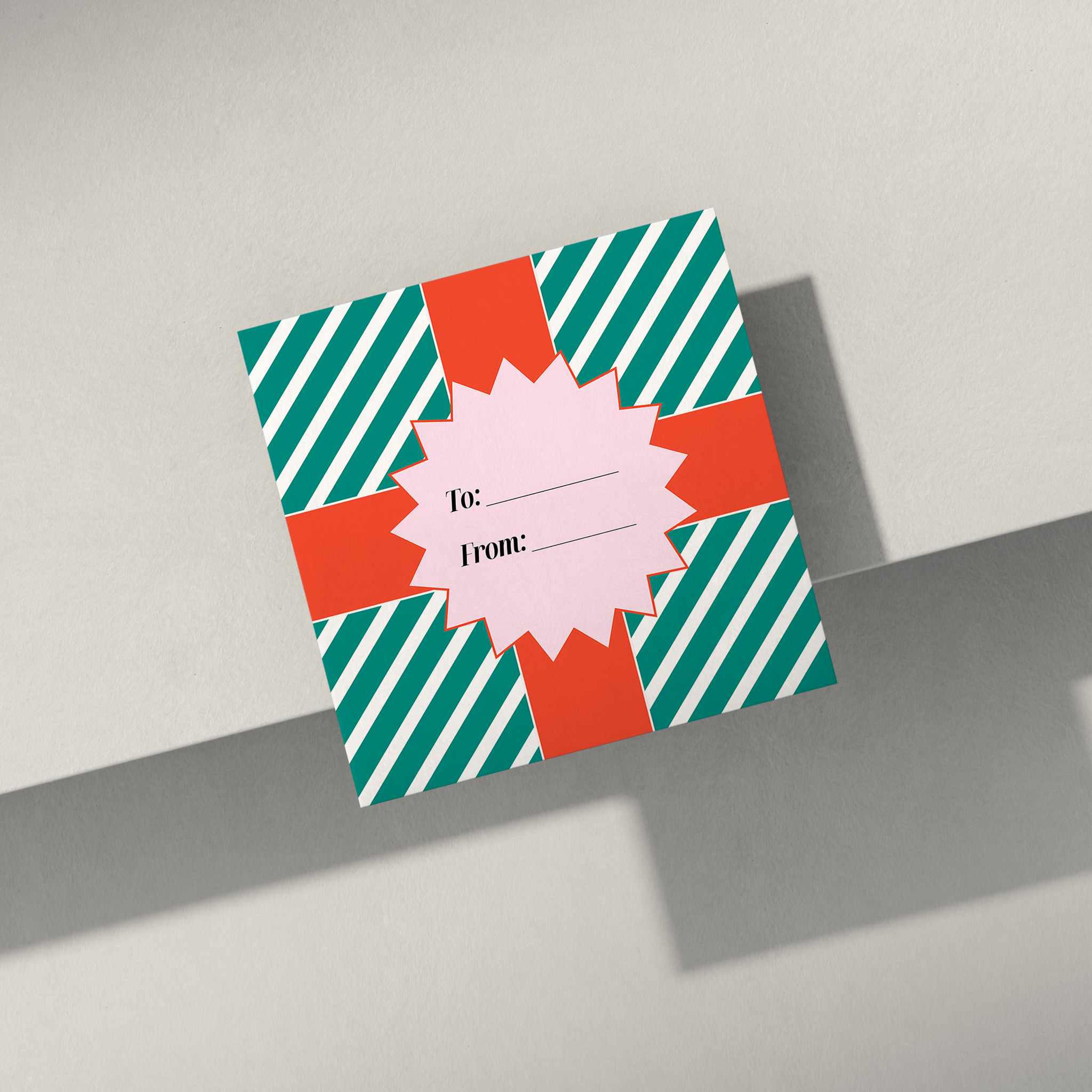 Christmas Present Gift Tag Card