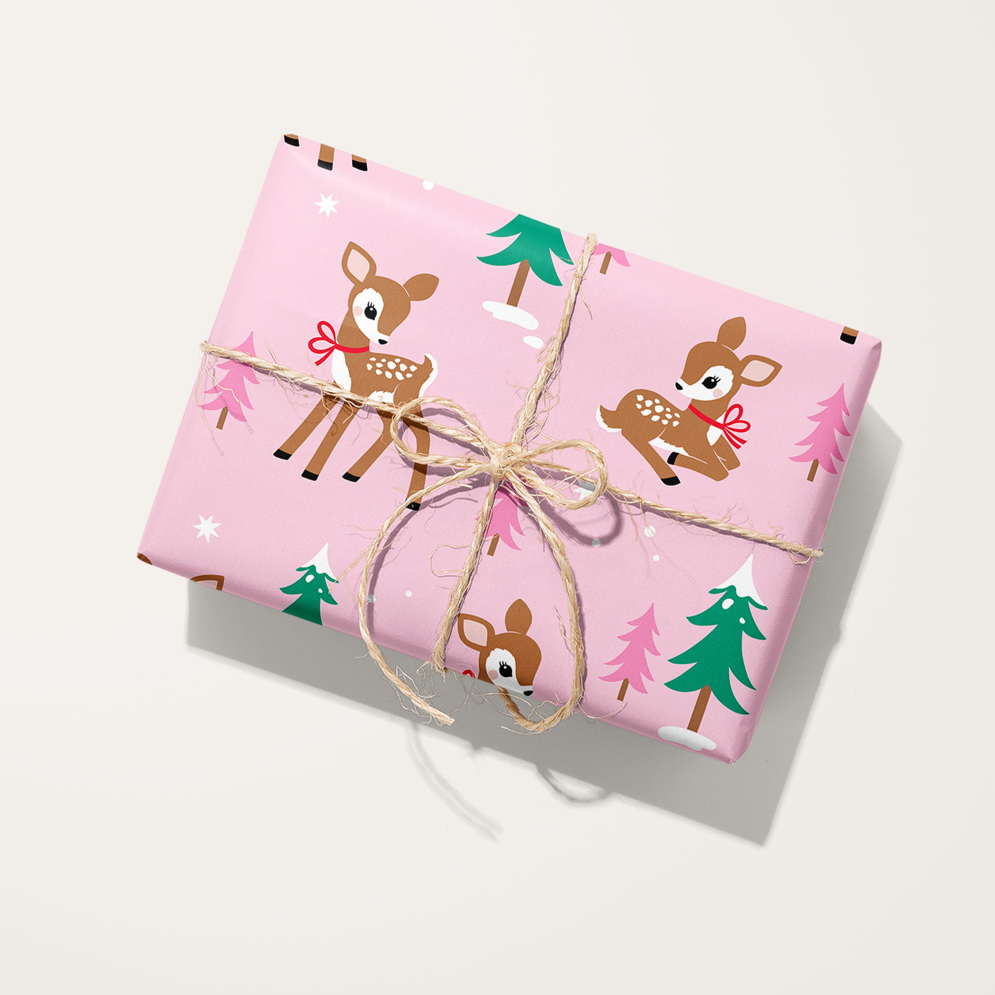 Cute Deer Landscape Wrapping Paper