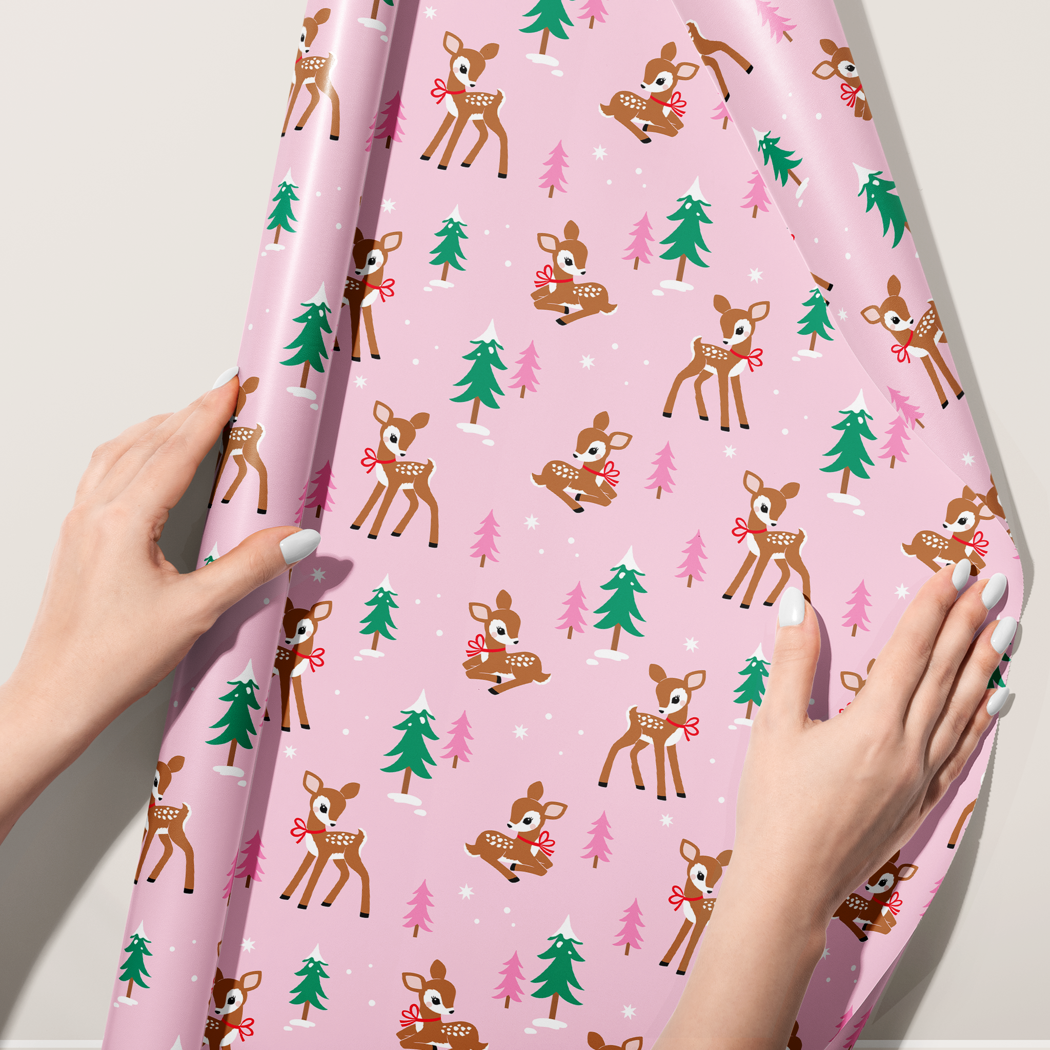 Cute Deer Landscape Wrapping Paper