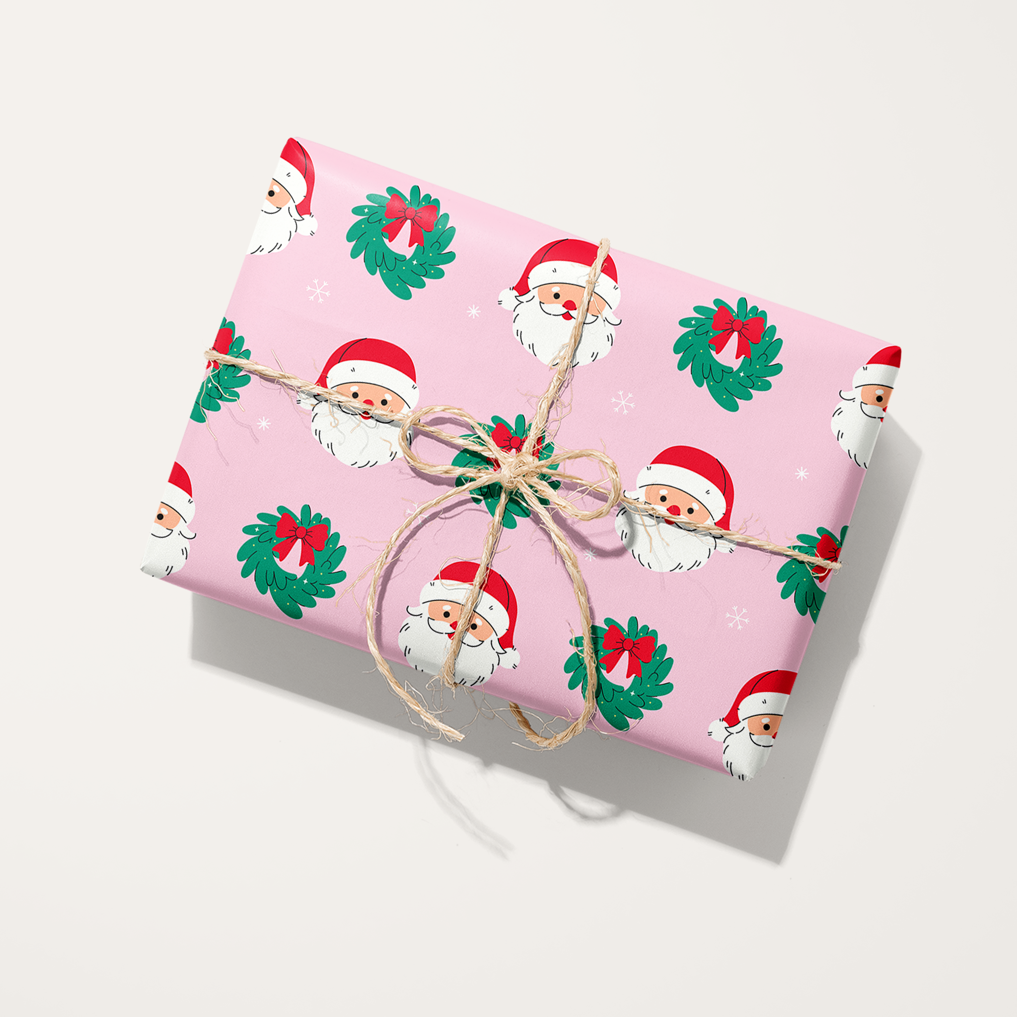 Cute Santas Wrapping Paper