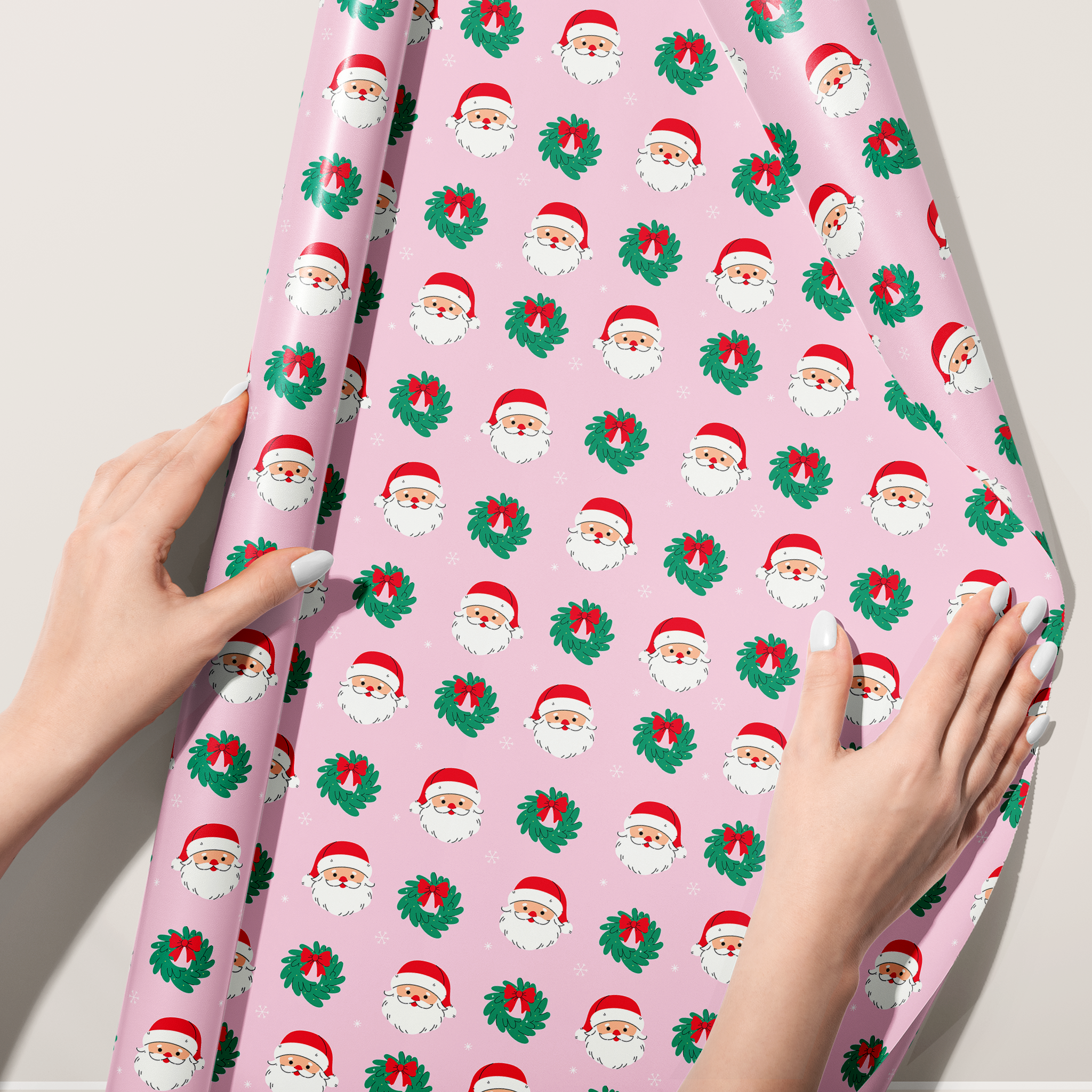 Cute Santas Wrapping Paper