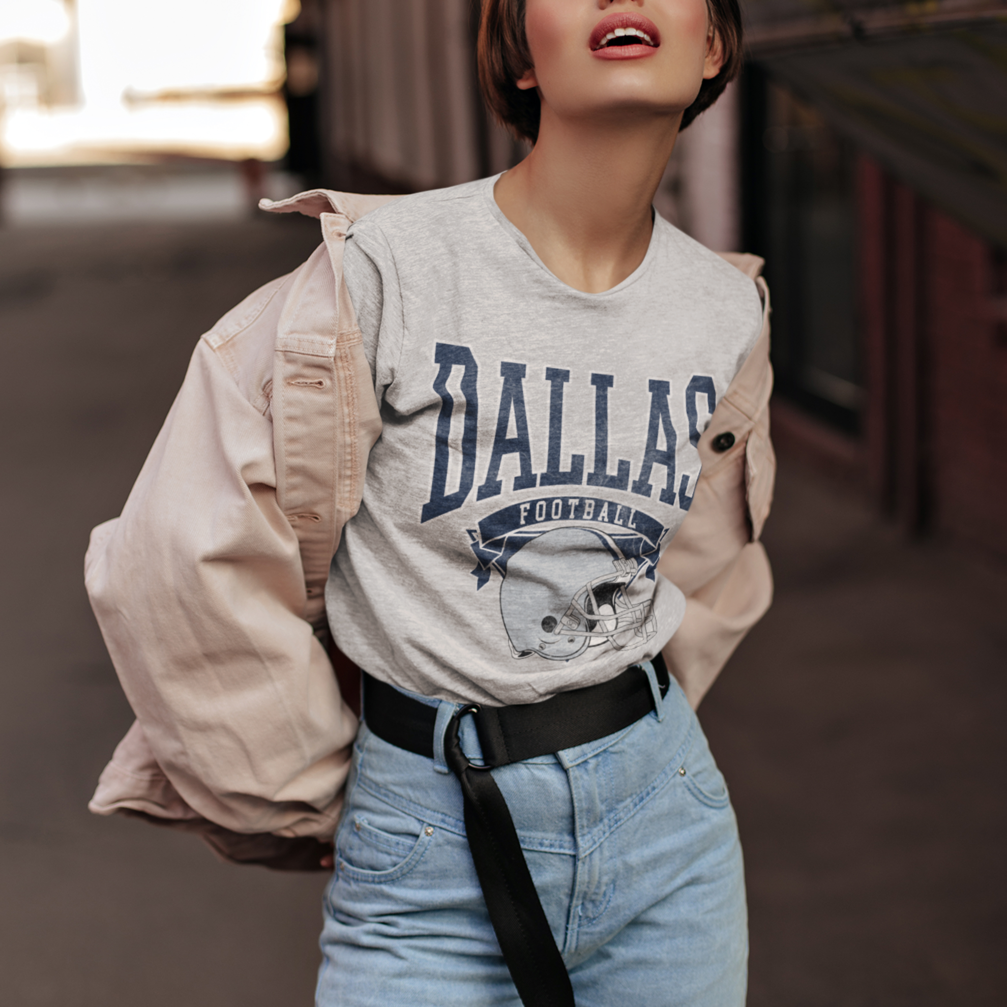 Dallas Vintage Style Football Shirt