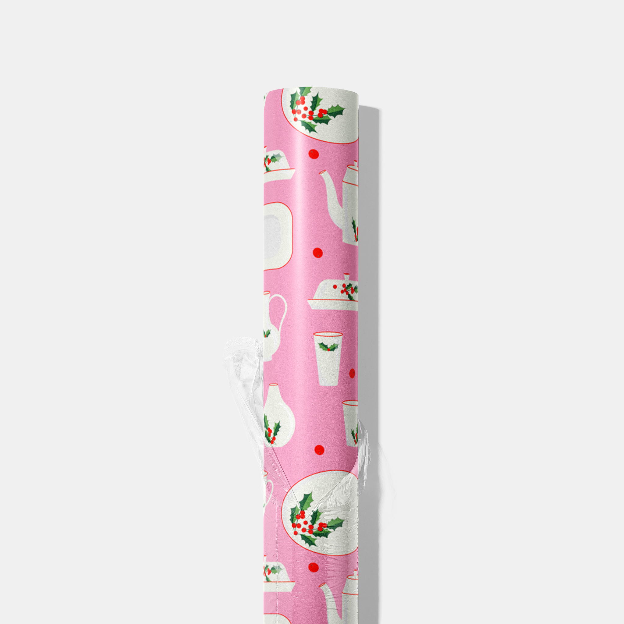 Christmas Dishes Wrapping Paper