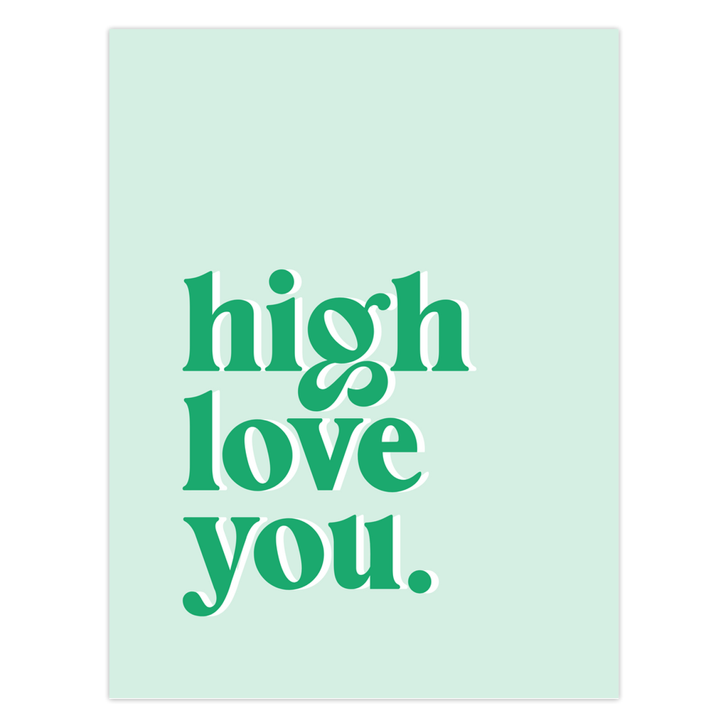 High Love You Card