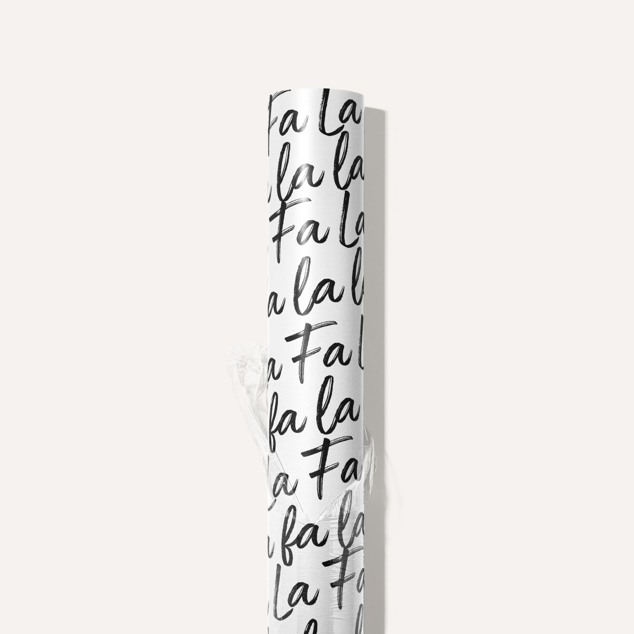 Fa La La Script Wrapping Paper