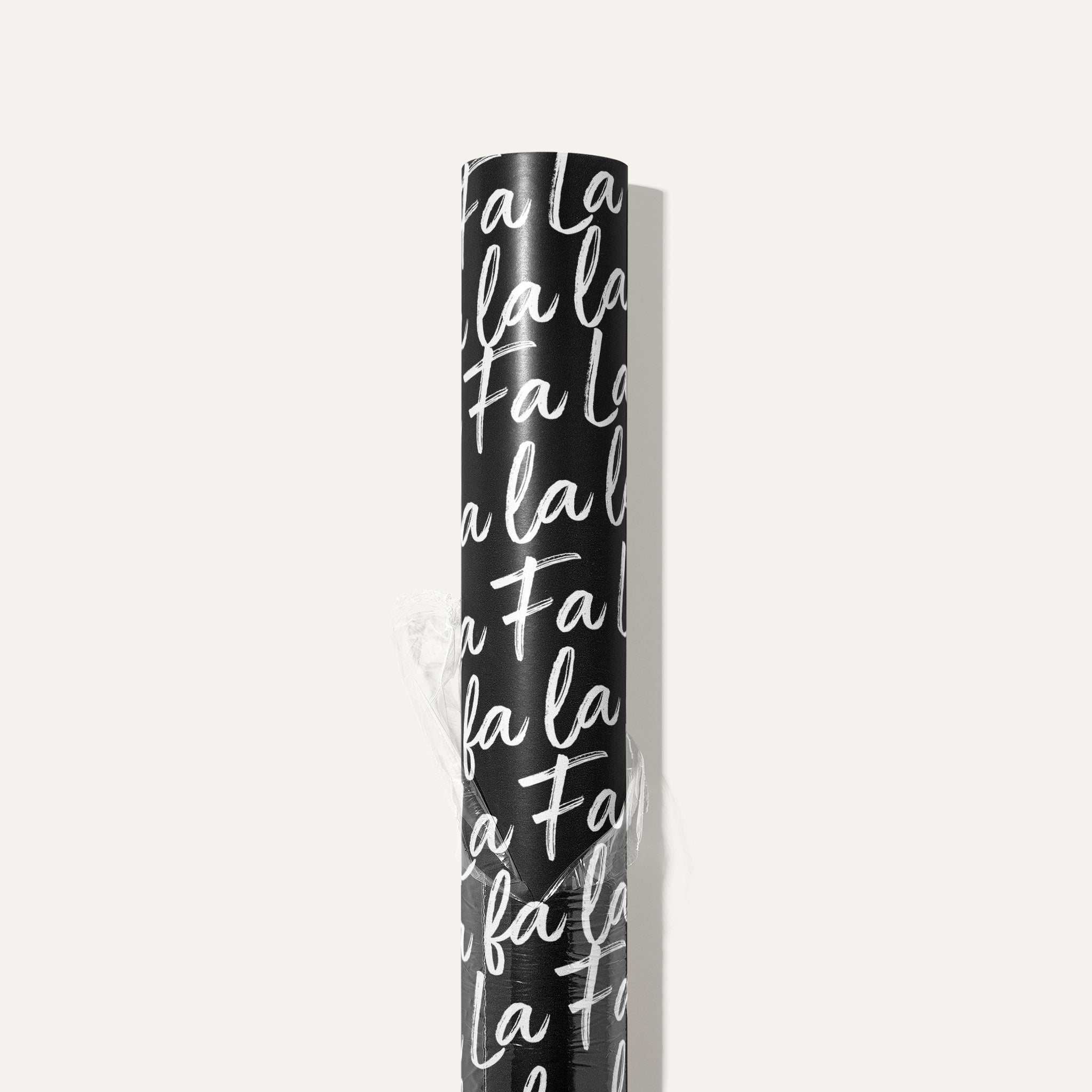 Fa La La Script Wrapping Paper