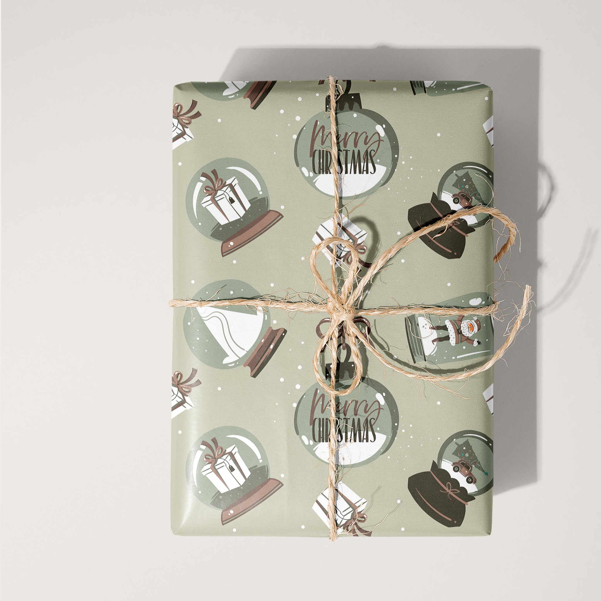 Snow Globes Wrapping Paper