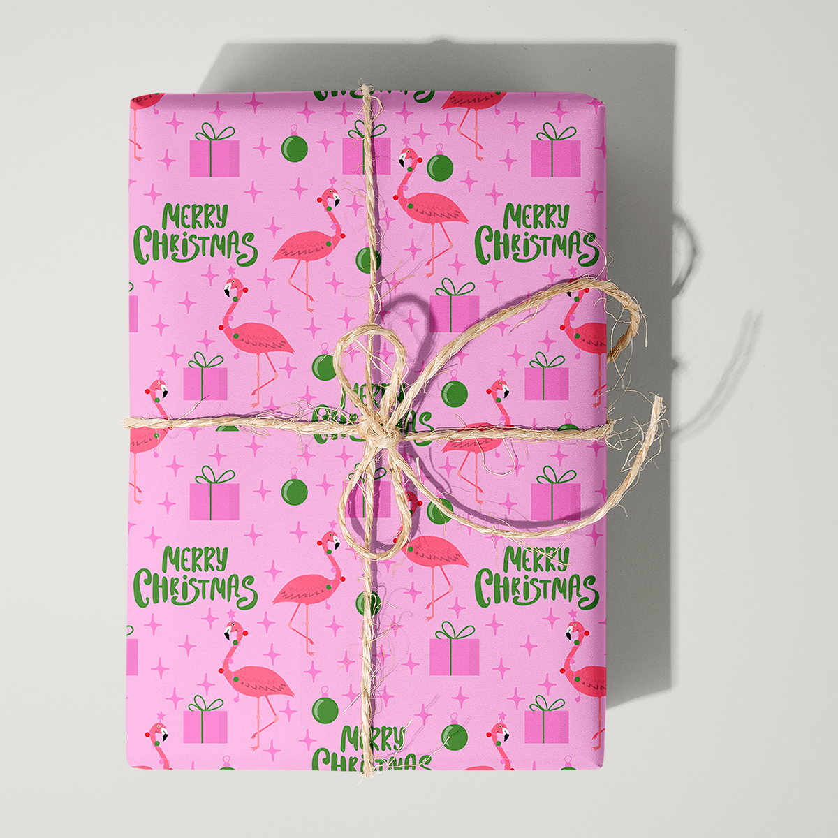 Flamingo Christmas Wrapping Paper