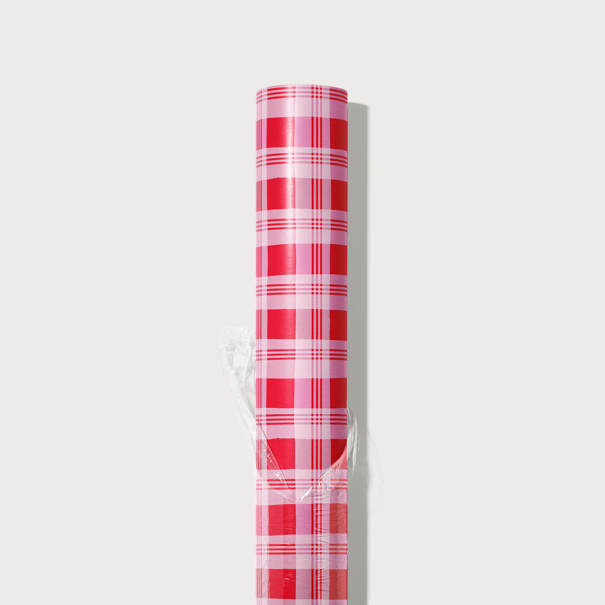 Pink and Red Flannel Wrapping Paper