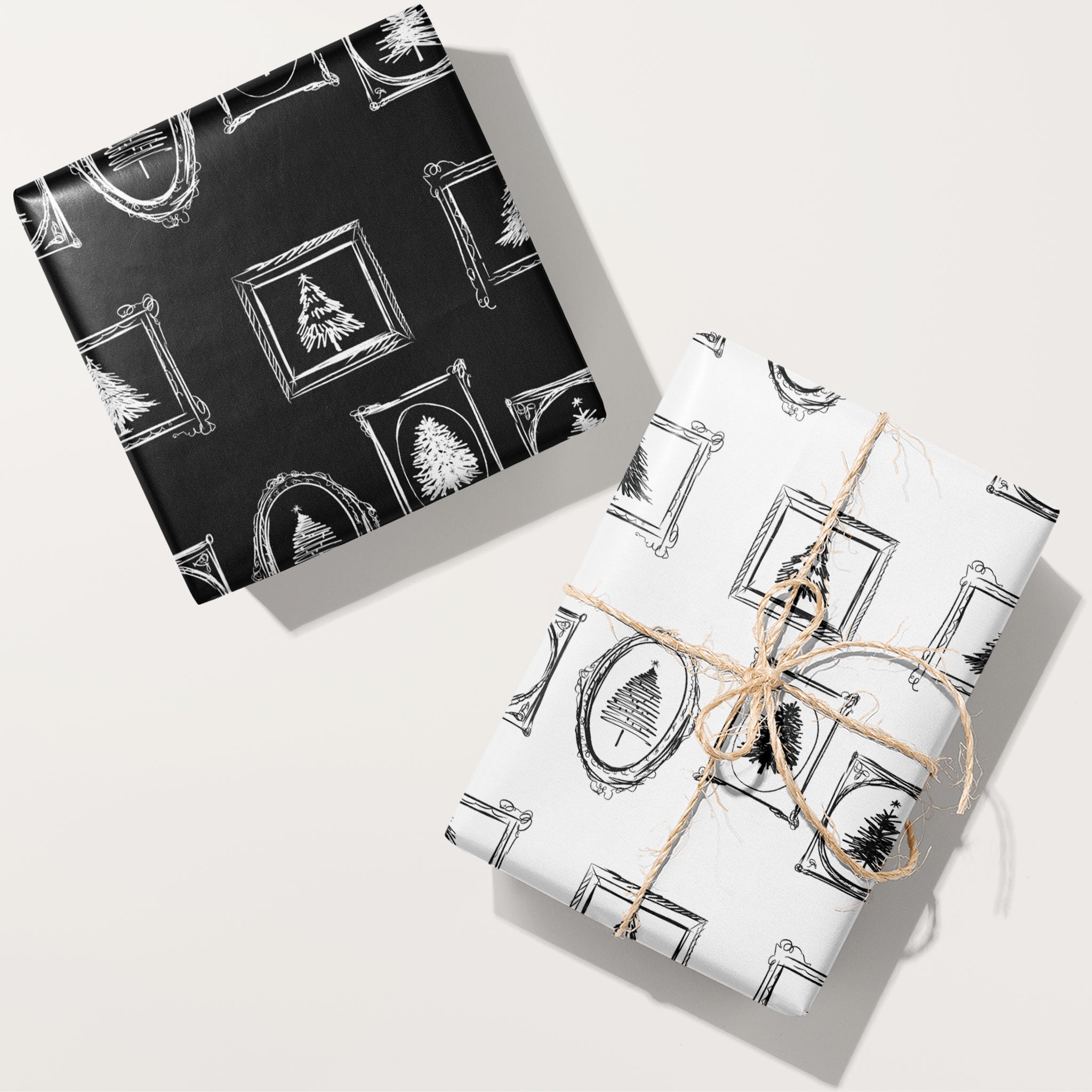 Christmas Frames Wrapping Paper