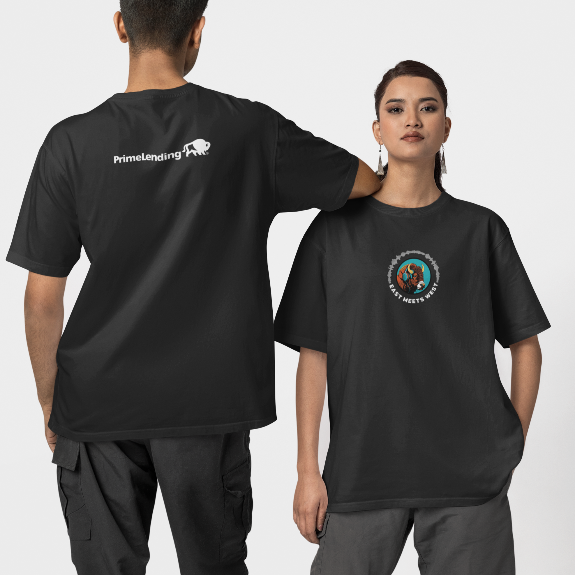 front-and-back-view-mockup-of-a-man-and-a-woman-wearing-blinkstore-t-shirts-in-a-studio-m37638.png