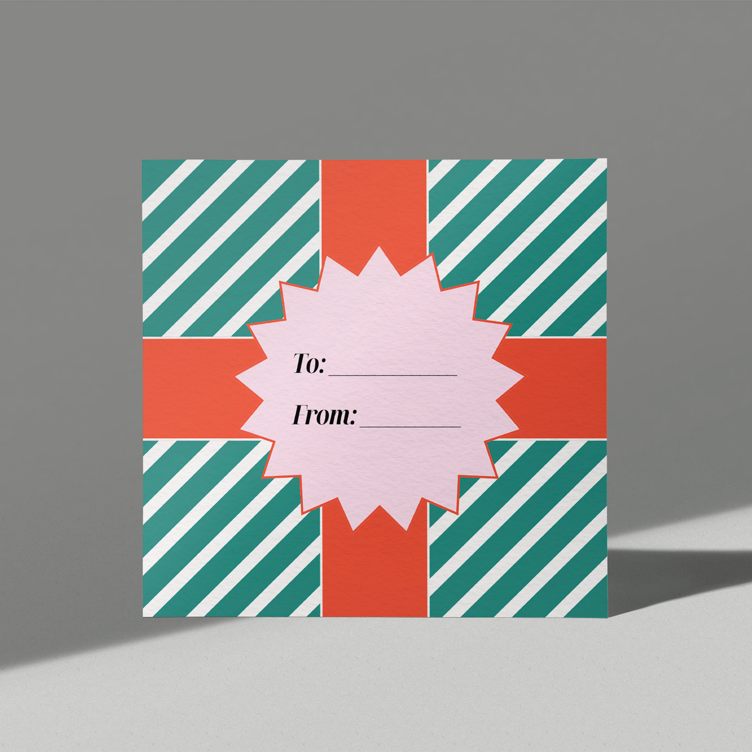 Christmas Present Gift Tag Card