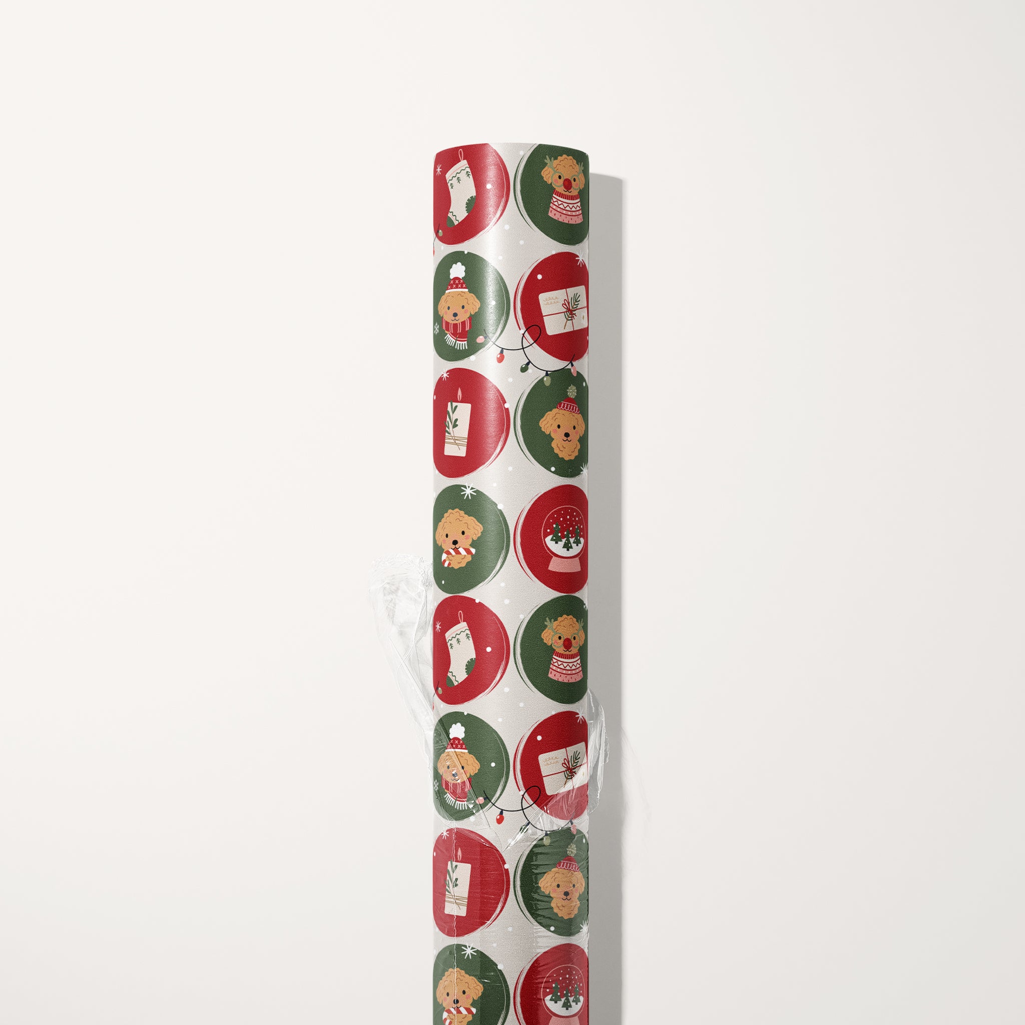 Golden Doodle Ornaments Wrapping Paper